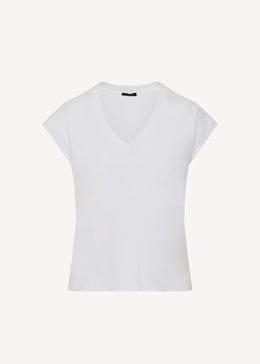 Pima Cotton Stretch Dolman V-Neck T-Shirt
