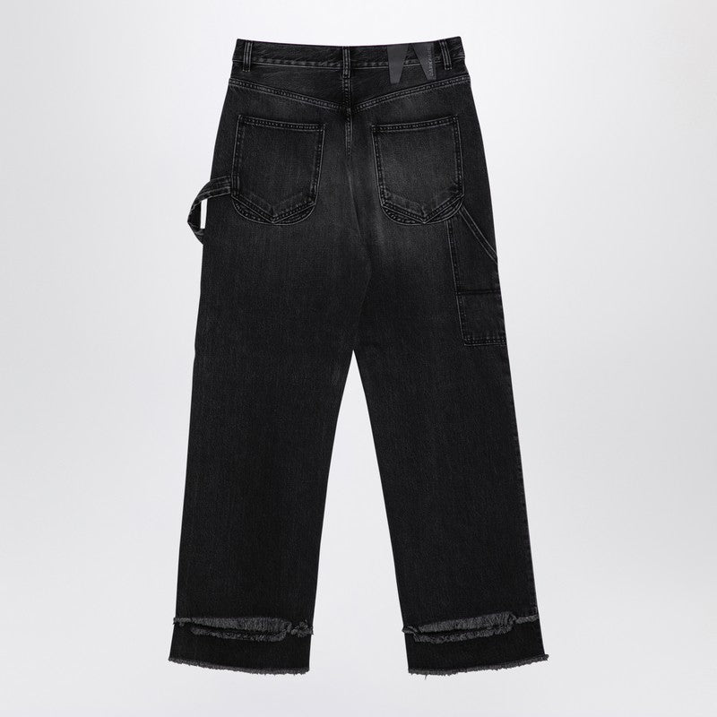 DARKPARK Wide black washed denim jeans