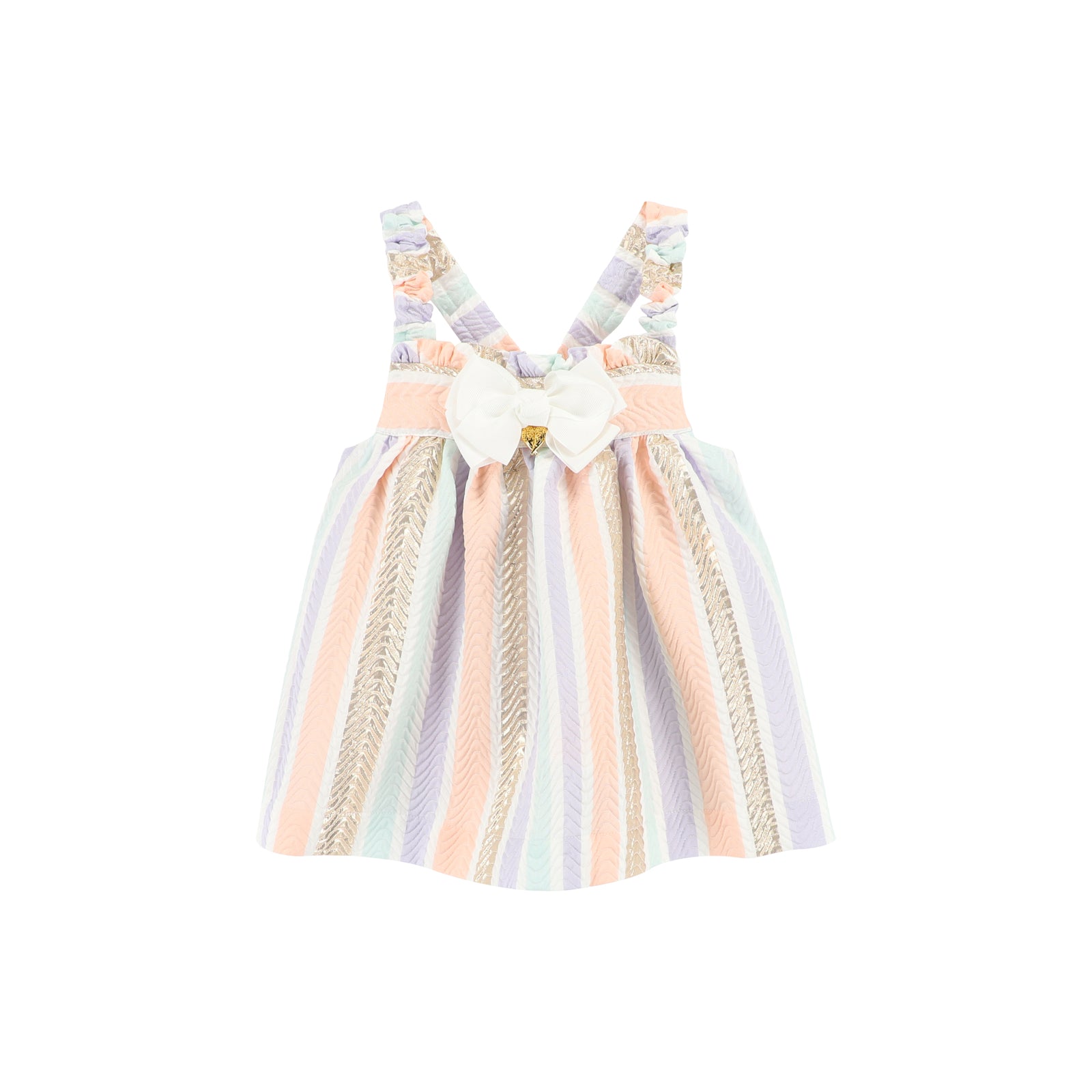 Wave Stripe Jacquard Top Gold Multi