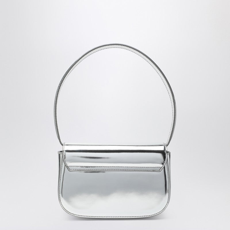 Diesel 1DR Iconic bag in mirrored silver leather