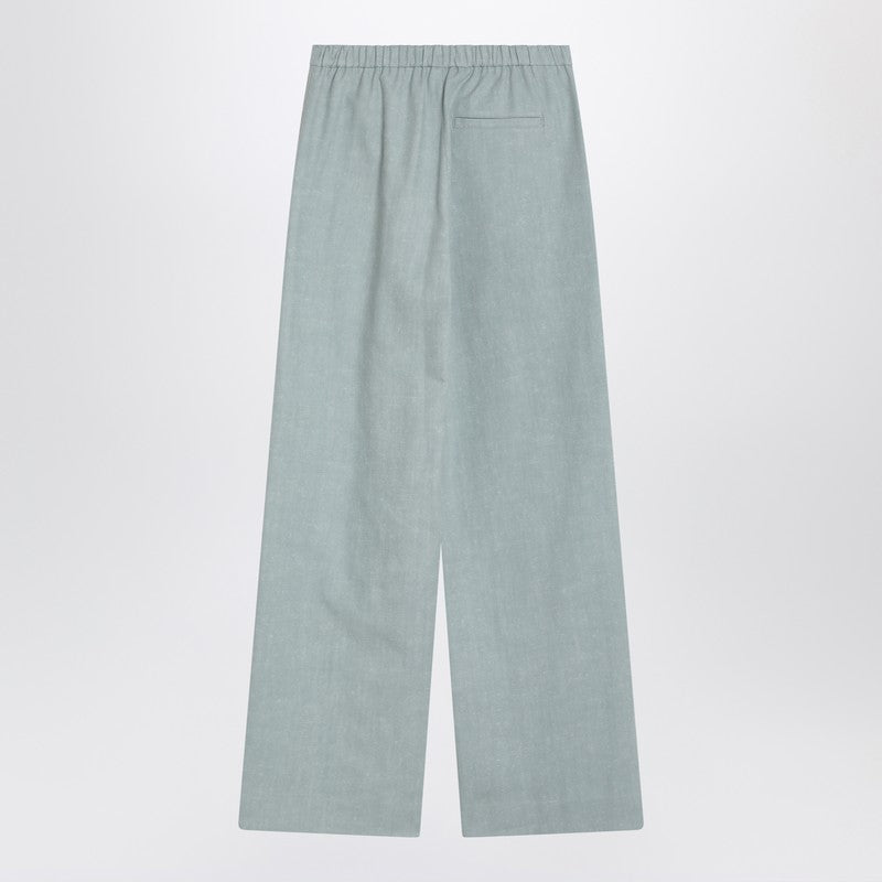 Loulou Studio Gray fog pants in cotton blend