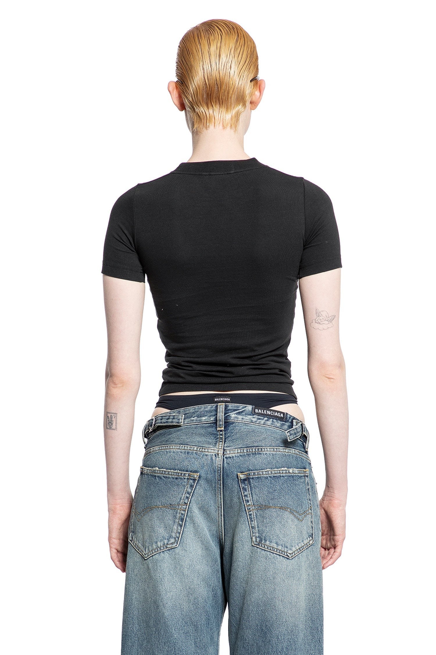 Activewear T-Shirt Fitted In Peeling Stretch Jersey