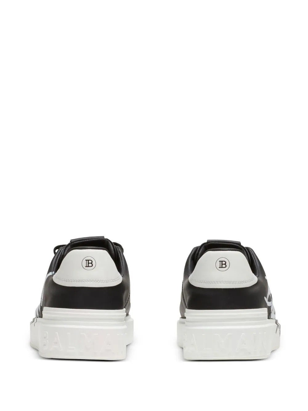 B Court-Calfskin&Balmain Print