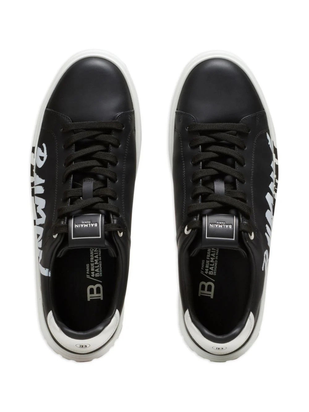 B Court-Calfskin&Balmain Print
