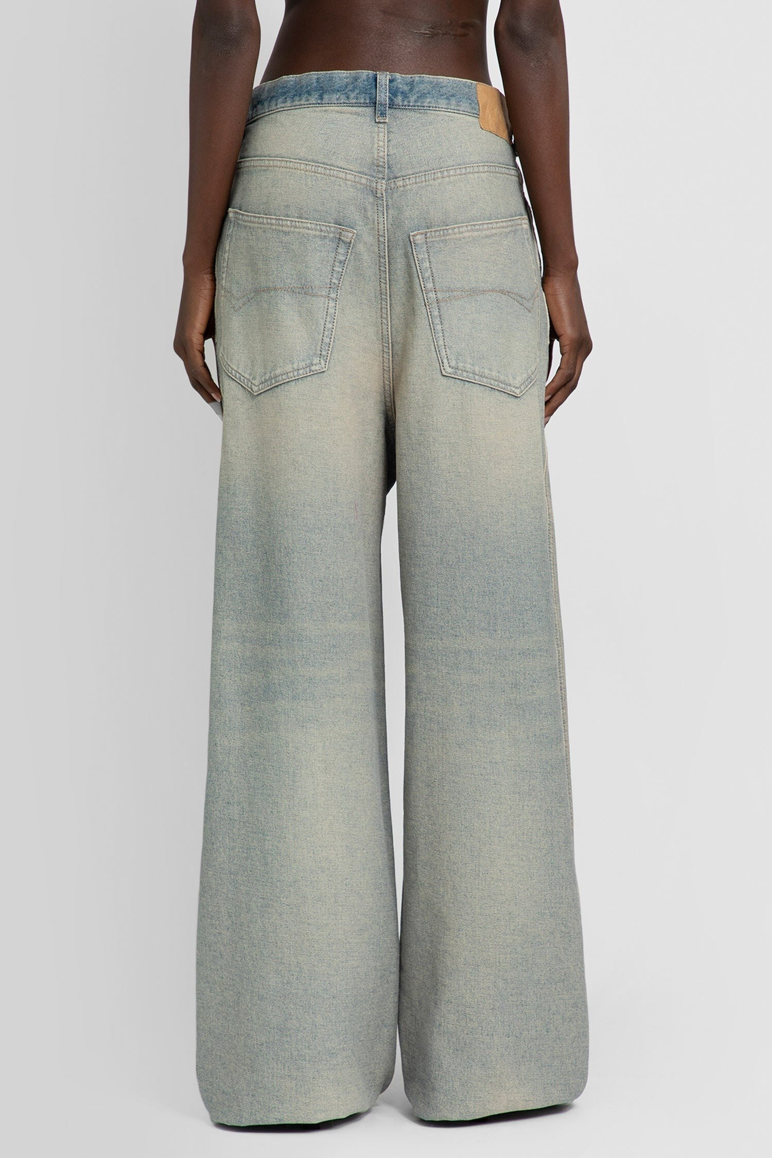 Baggy Pants In Light Indigo Denim