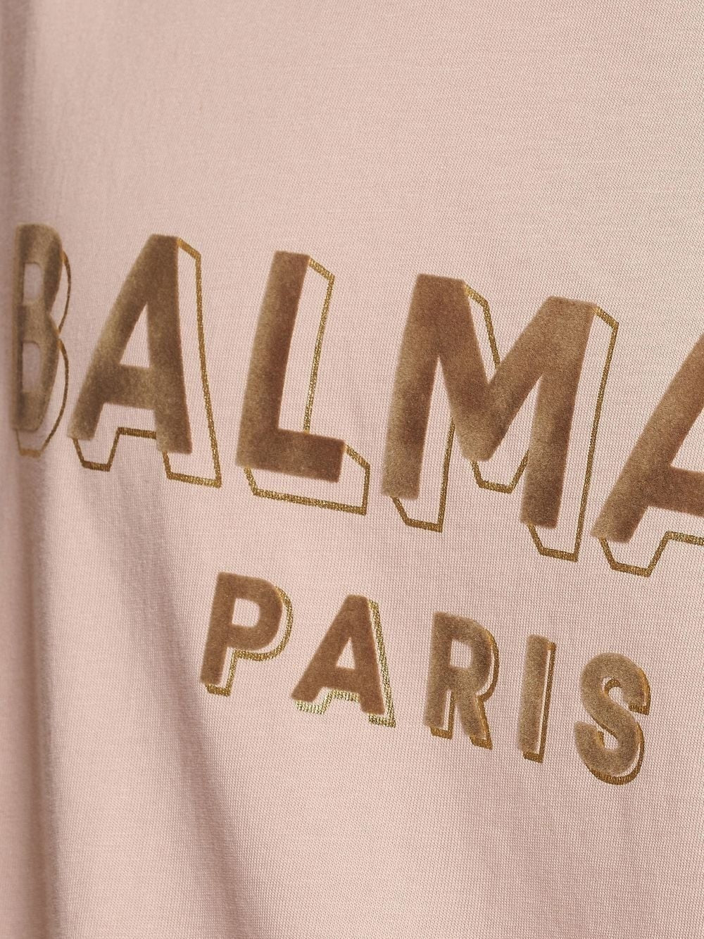 Balmain Flock & Foil T-Shirt