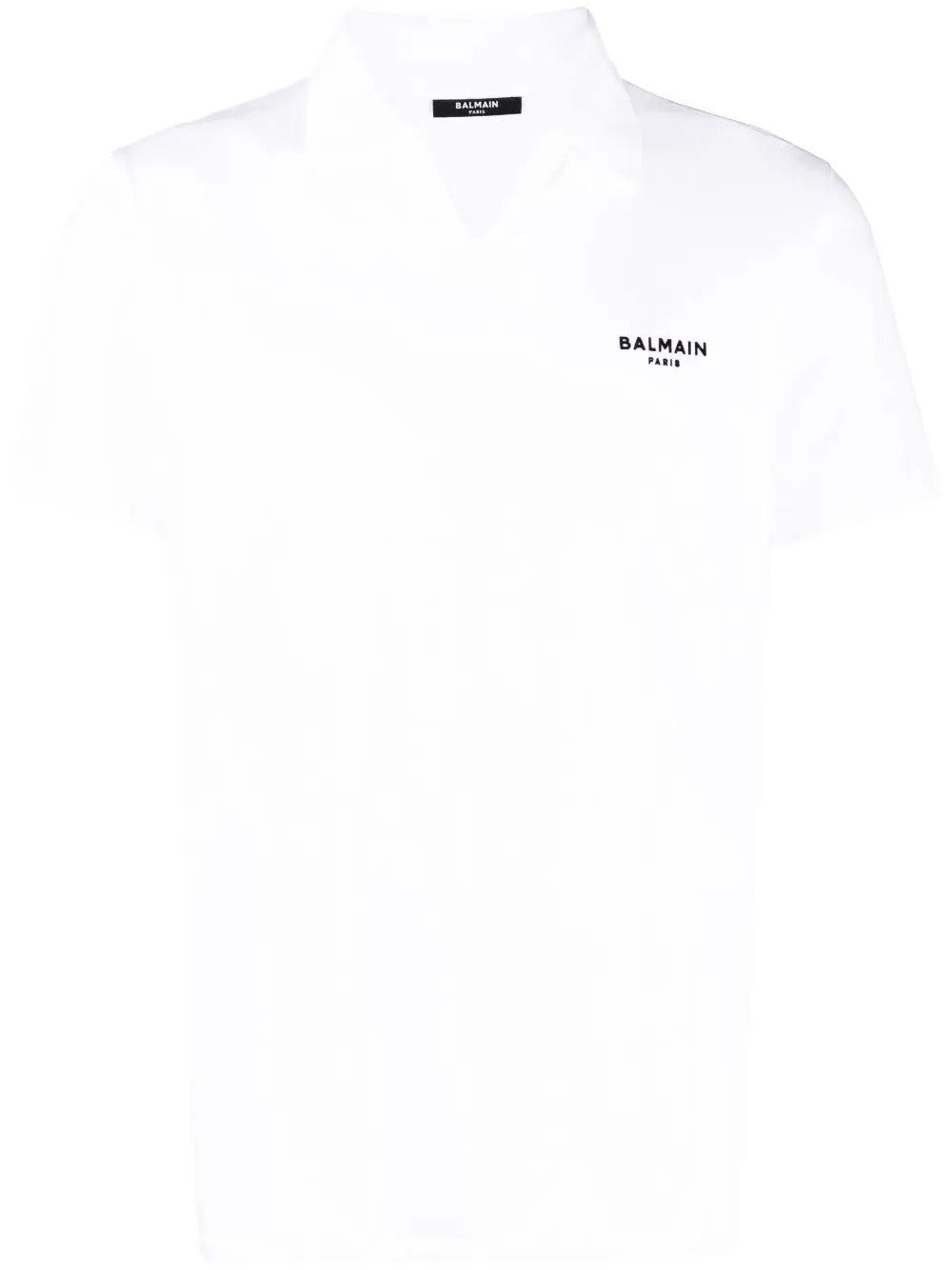 Balmain Flock Polo Shirt