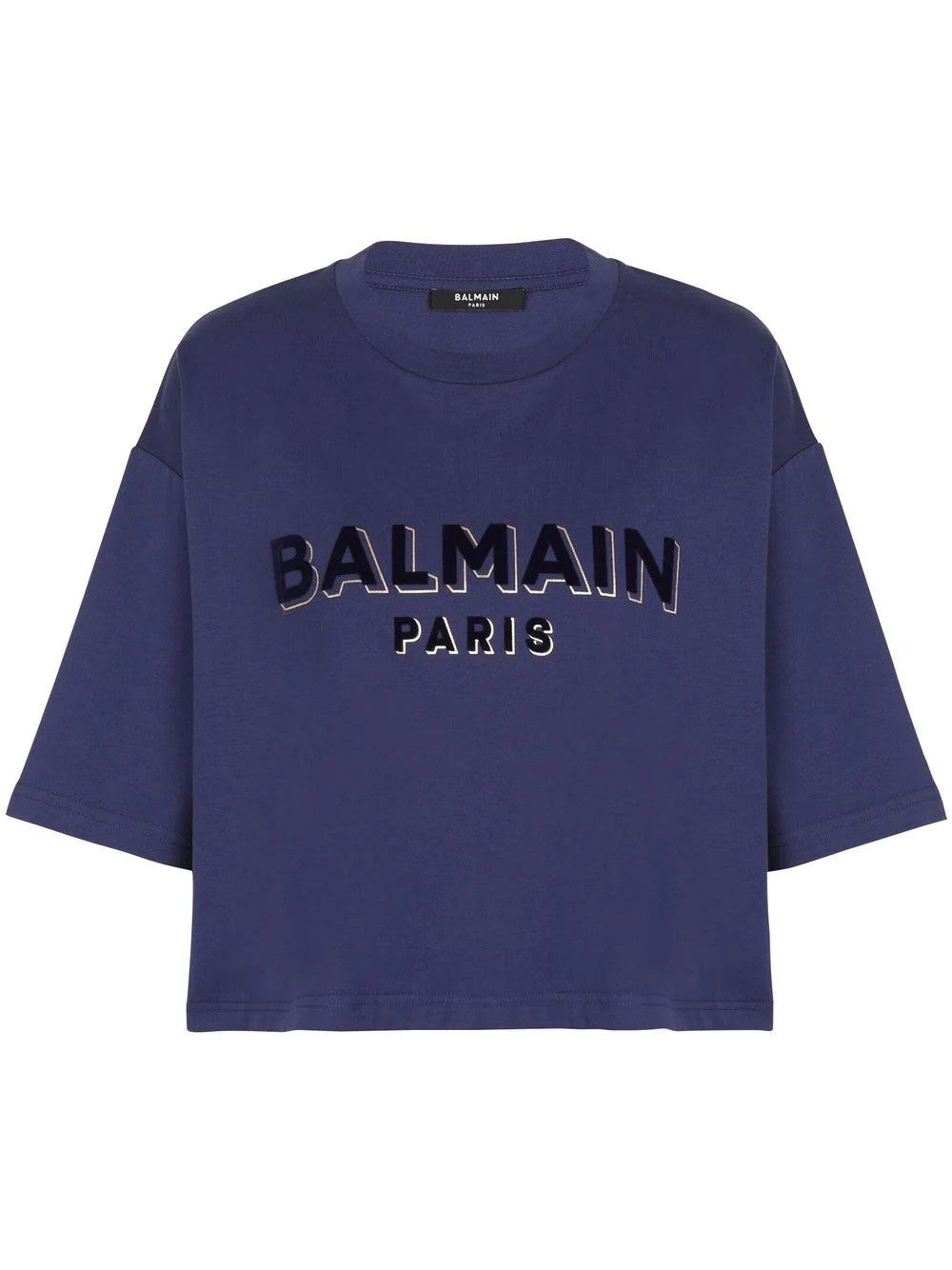 Balmain Mettalic Flock T-Shirt