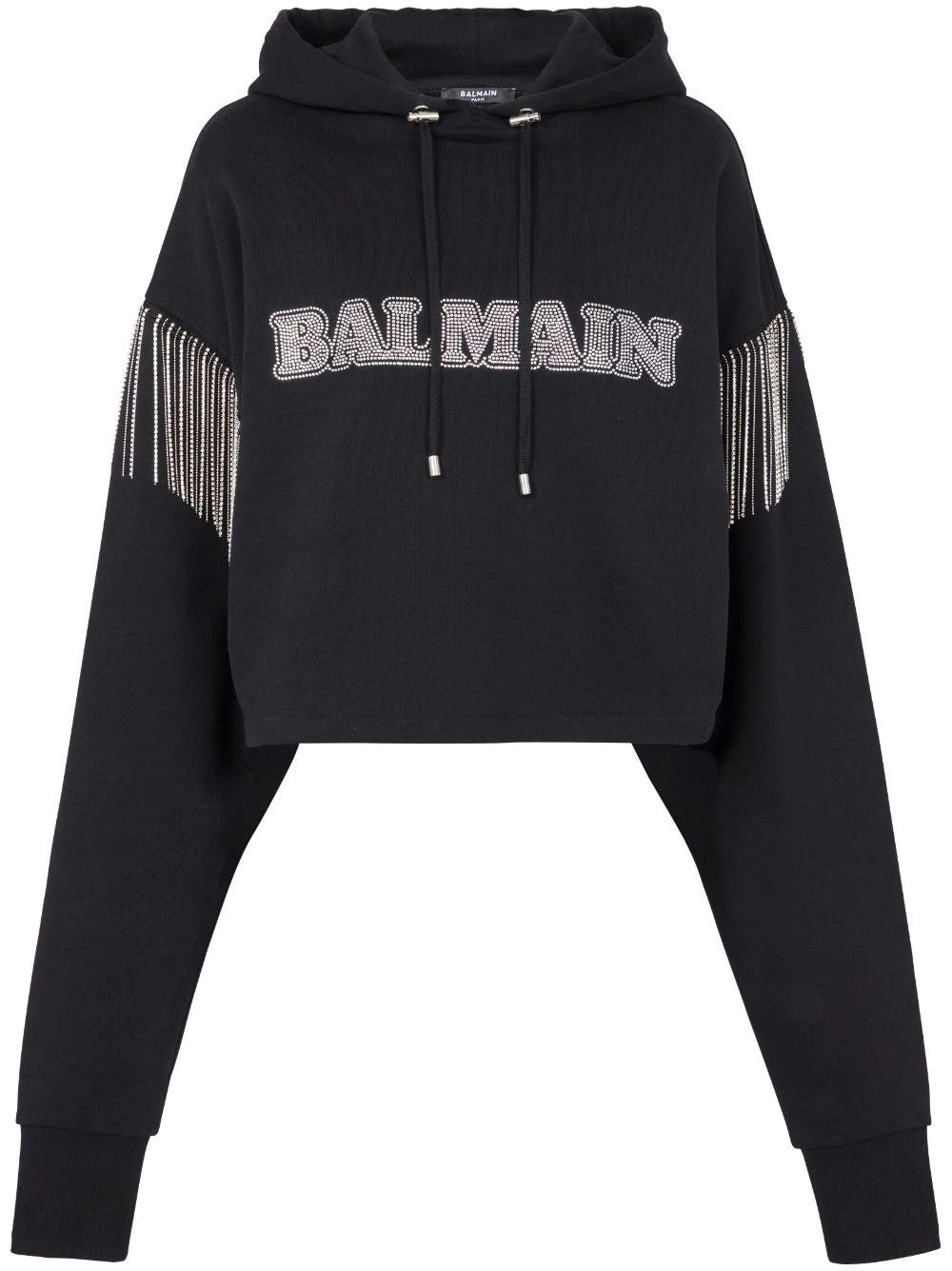 Balmain Strass&Fringes Hoodie