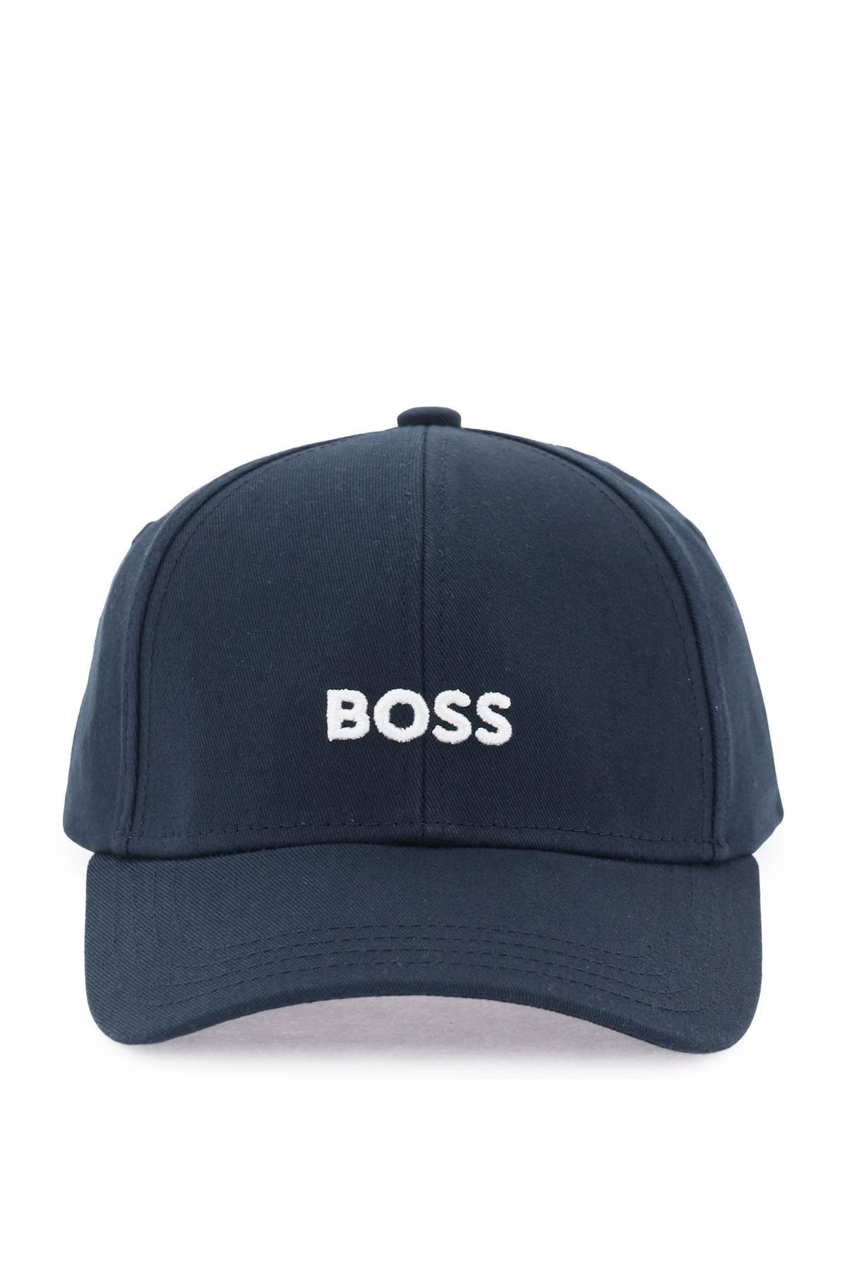 baseball cap with embroidered logo