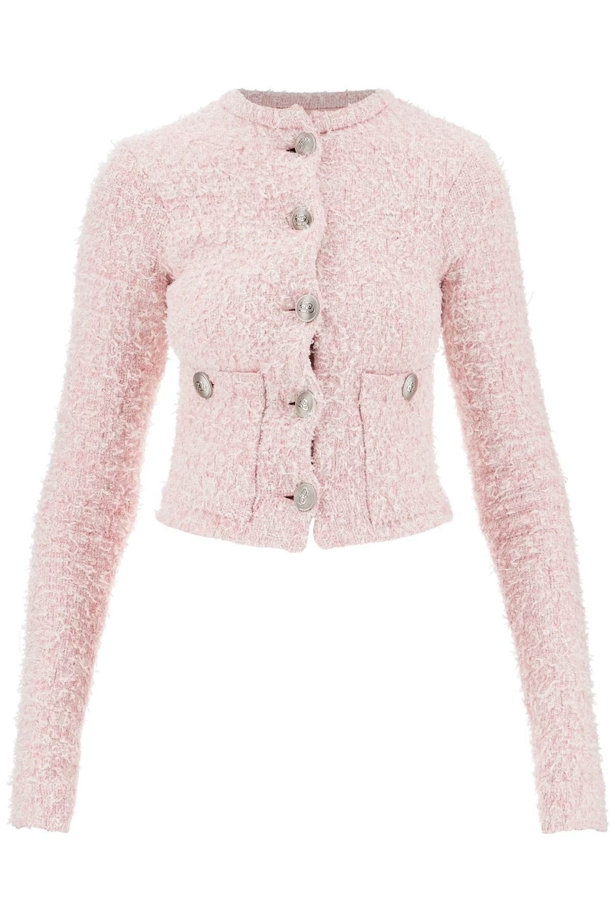 'bicolor tweed cropped jacket'