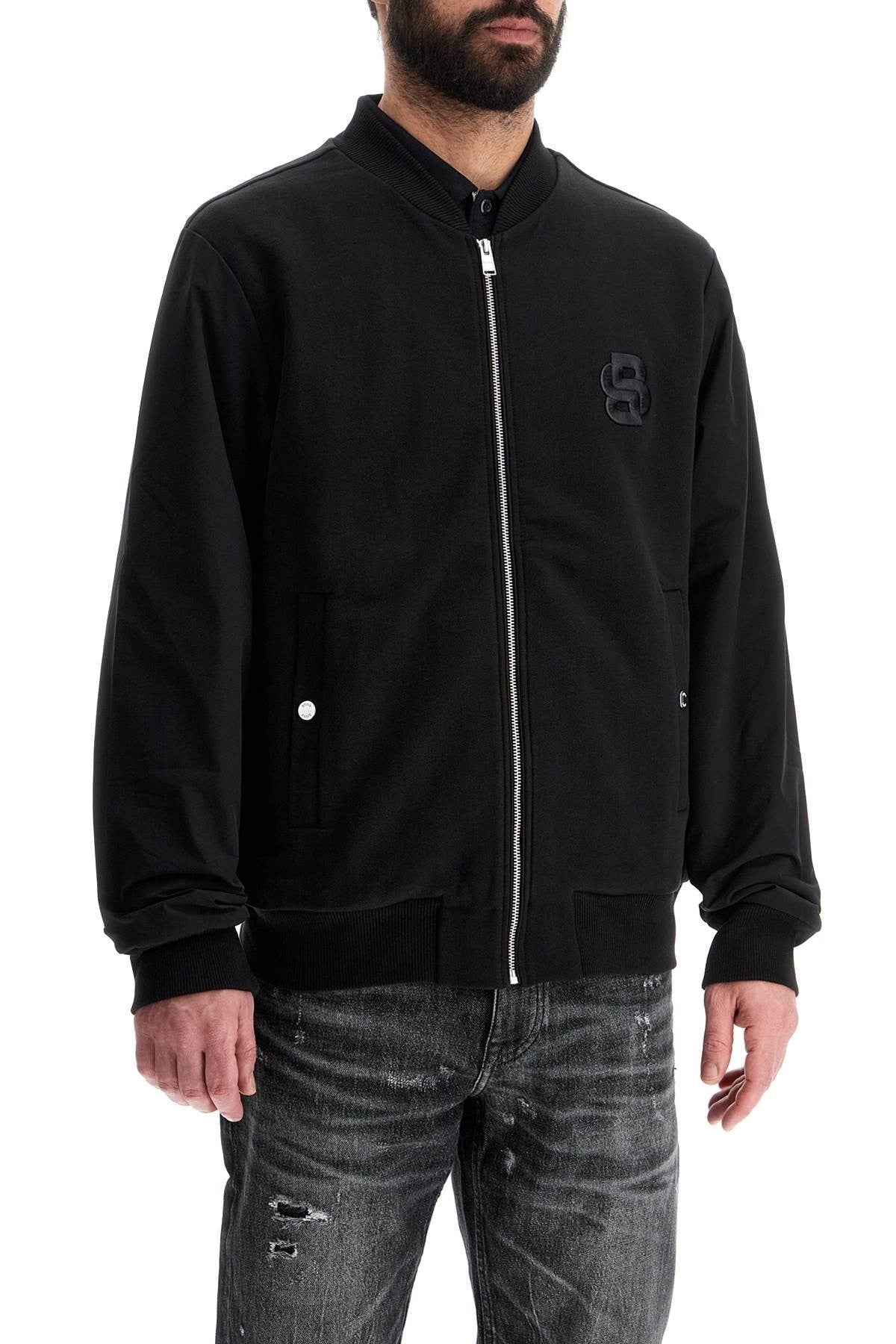 black zip bomber sweatshirt c-salieri 23