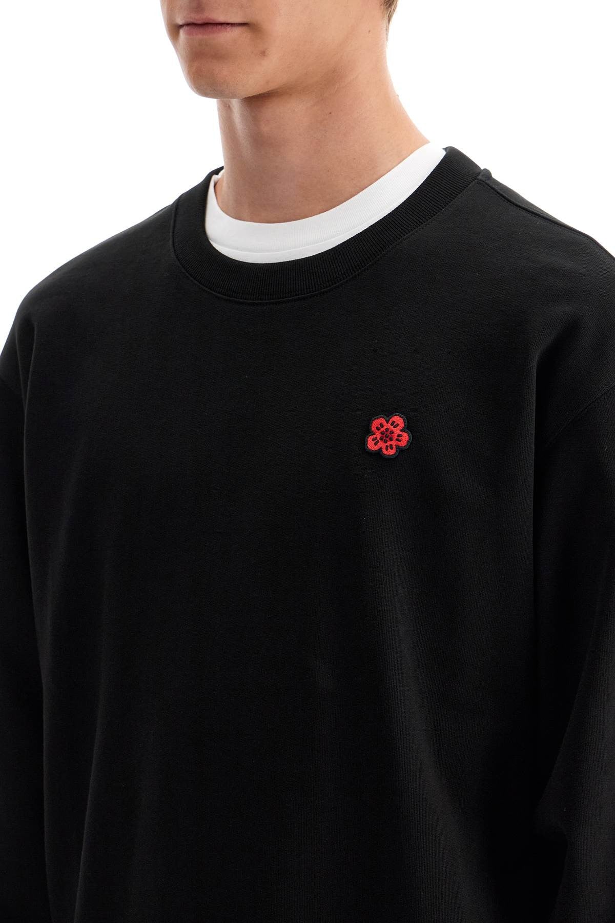 "boke flower detail sweatshirt