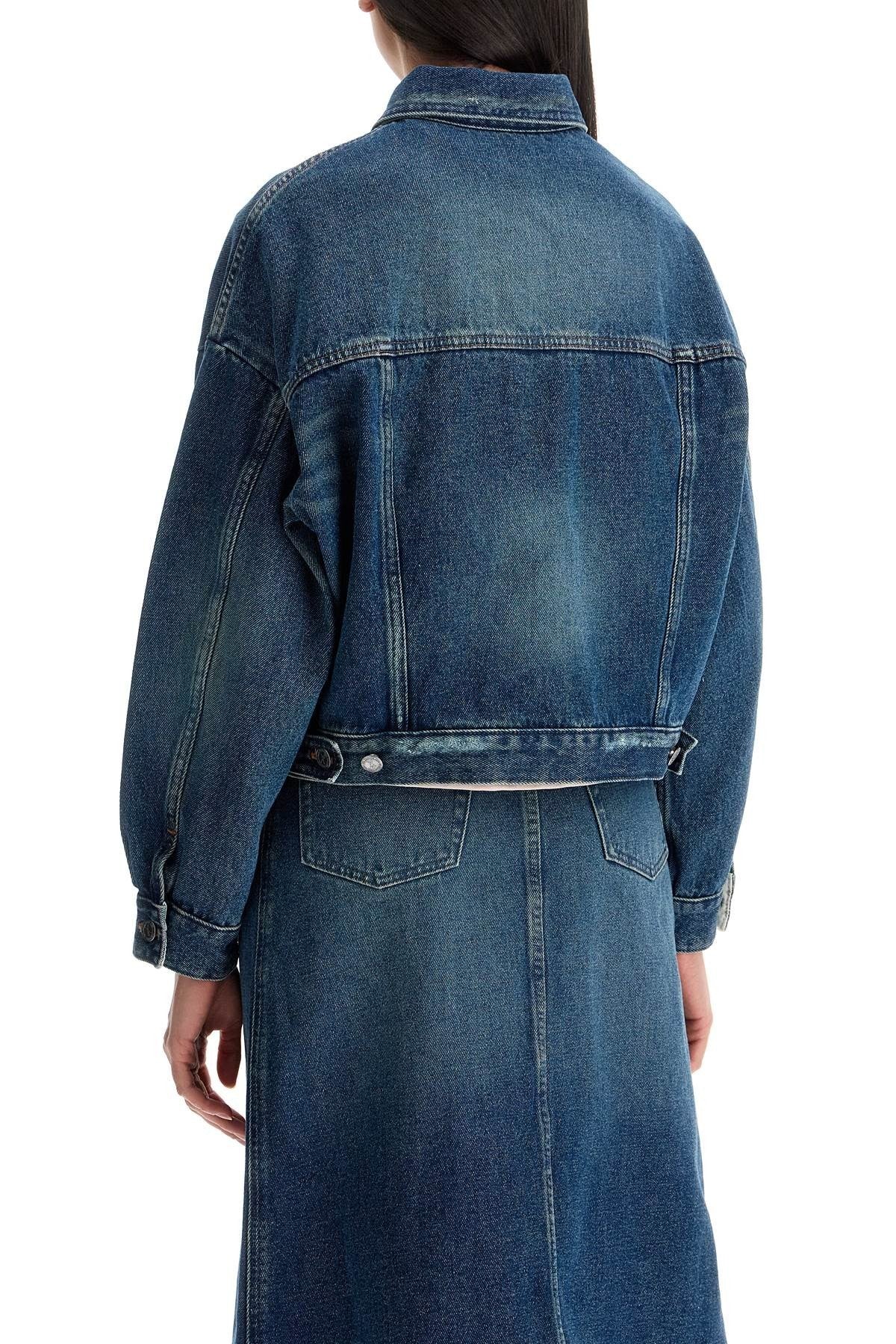 "boxy denim jacket in c