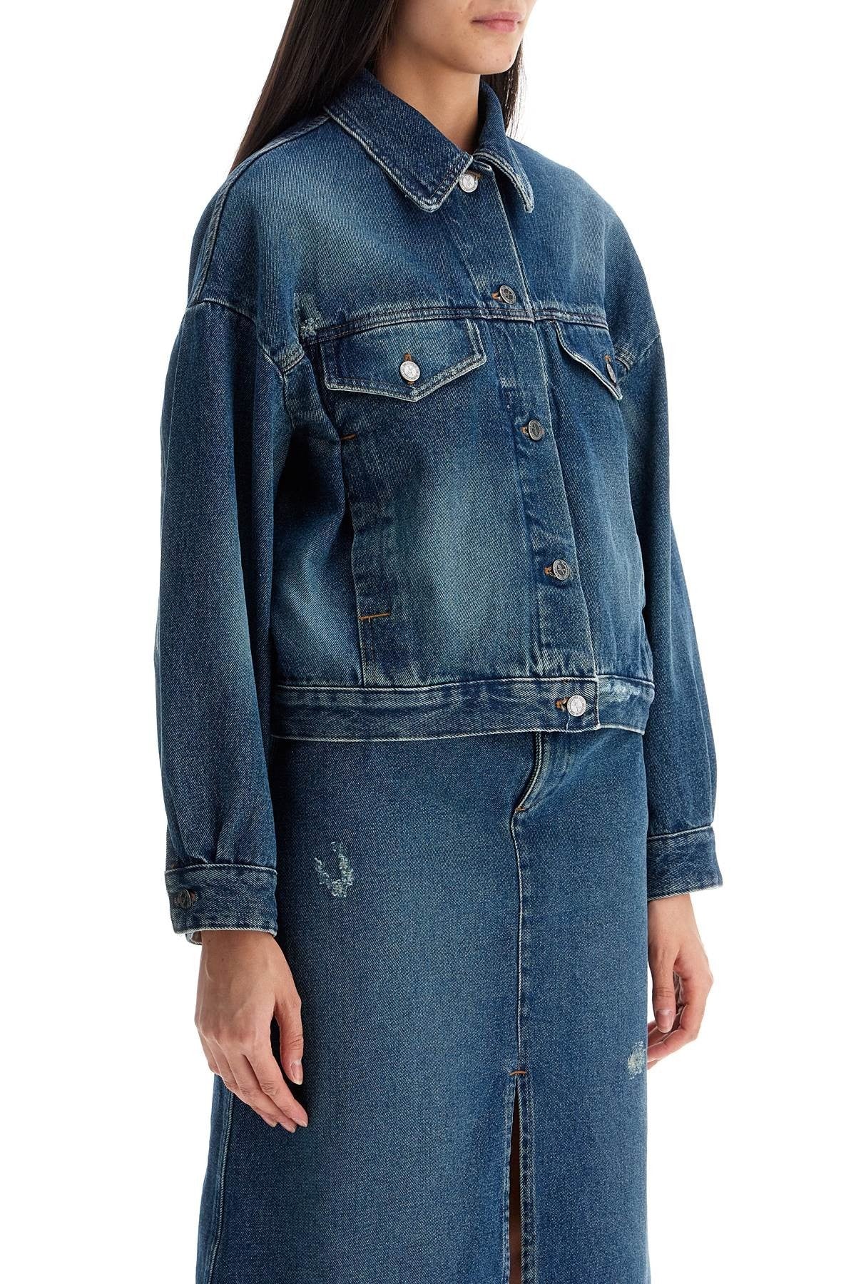 "boxy denim jacket in c