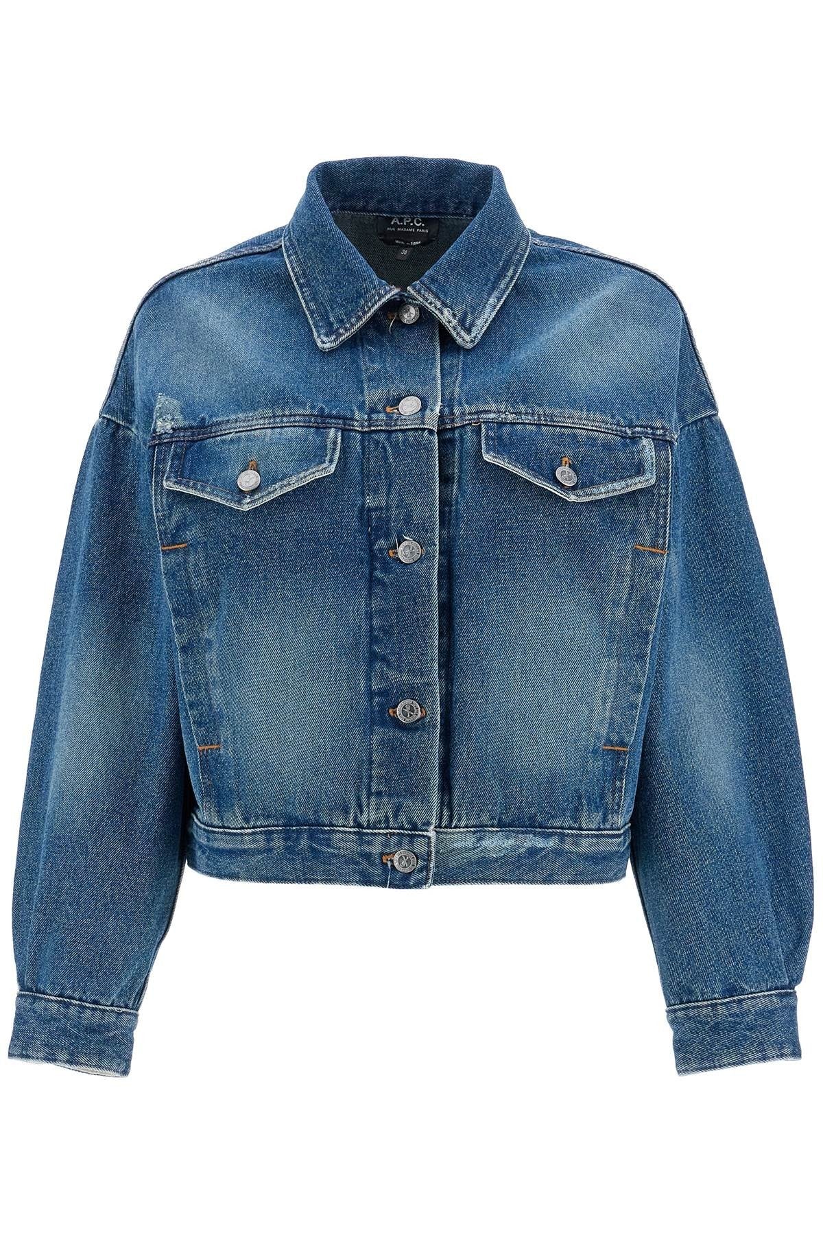 "boxy denim jacket in c