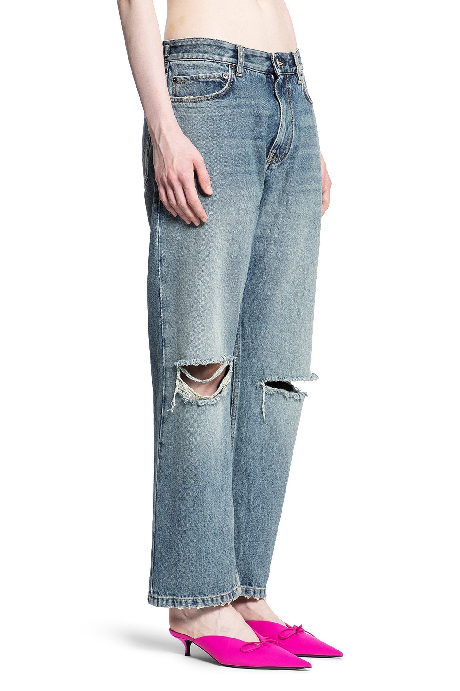 Buckle Loose Fit Jeans