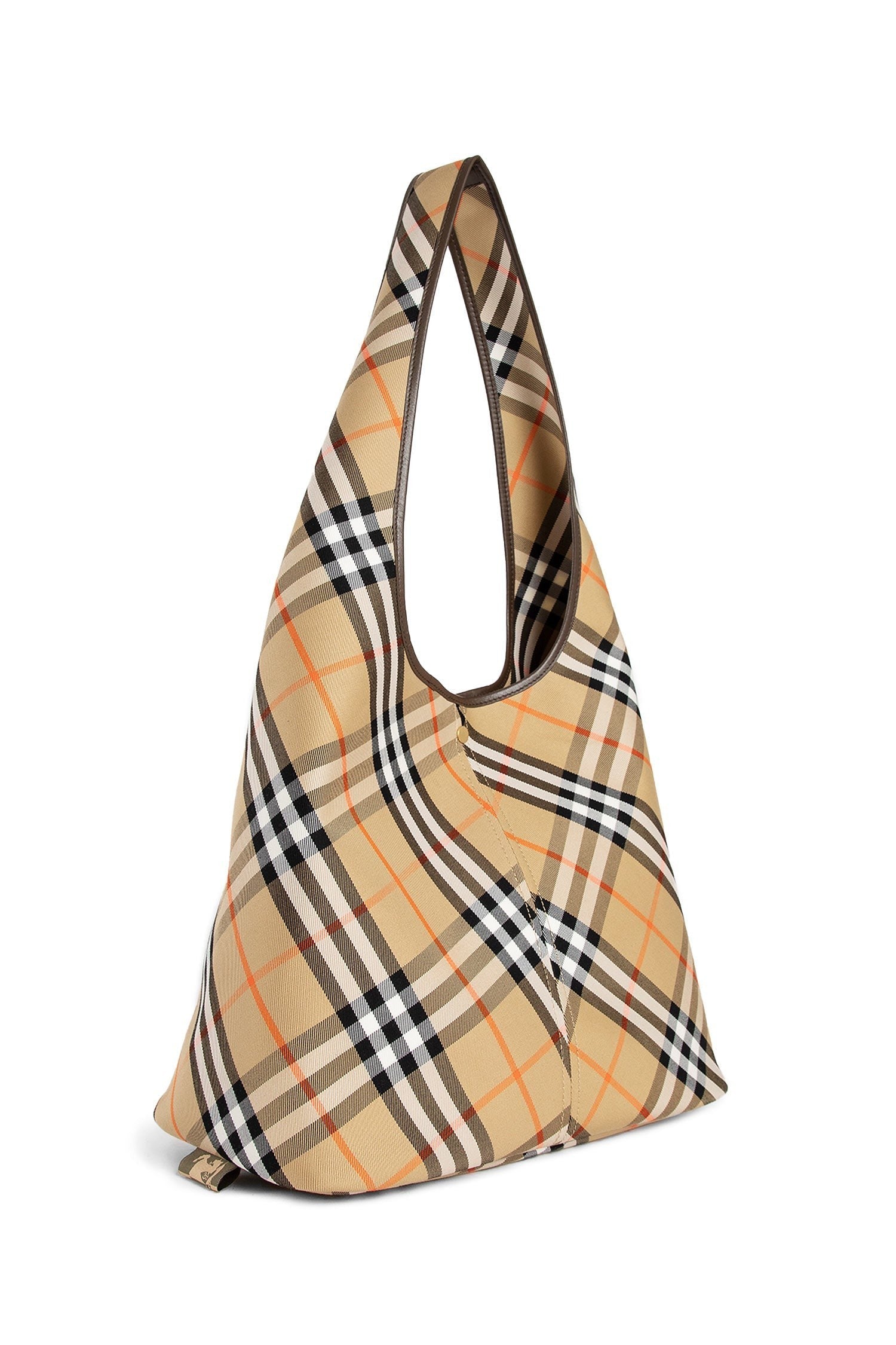 Canvas Check Hobo Bag