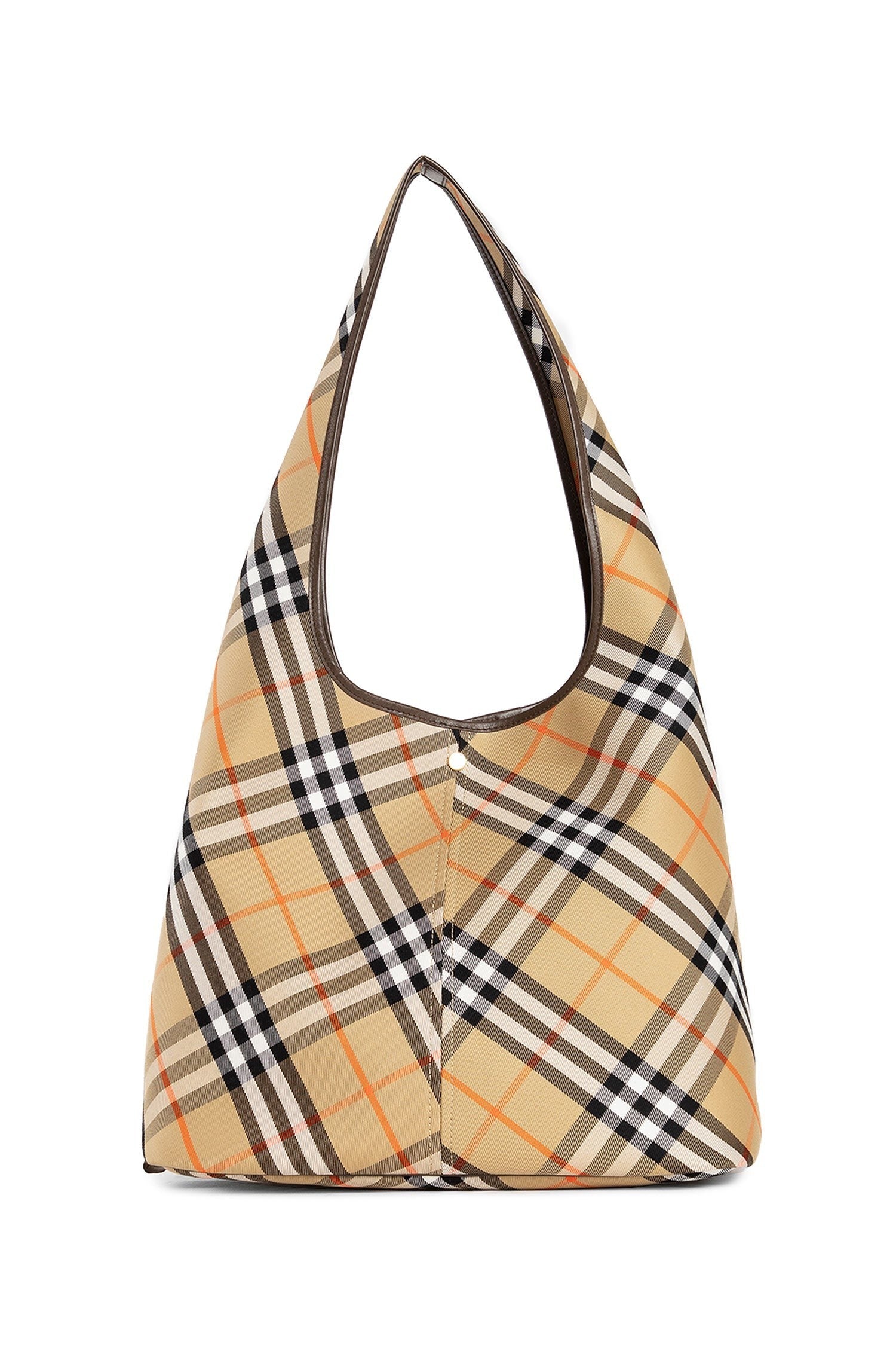 Canvas Check Hobo Bag