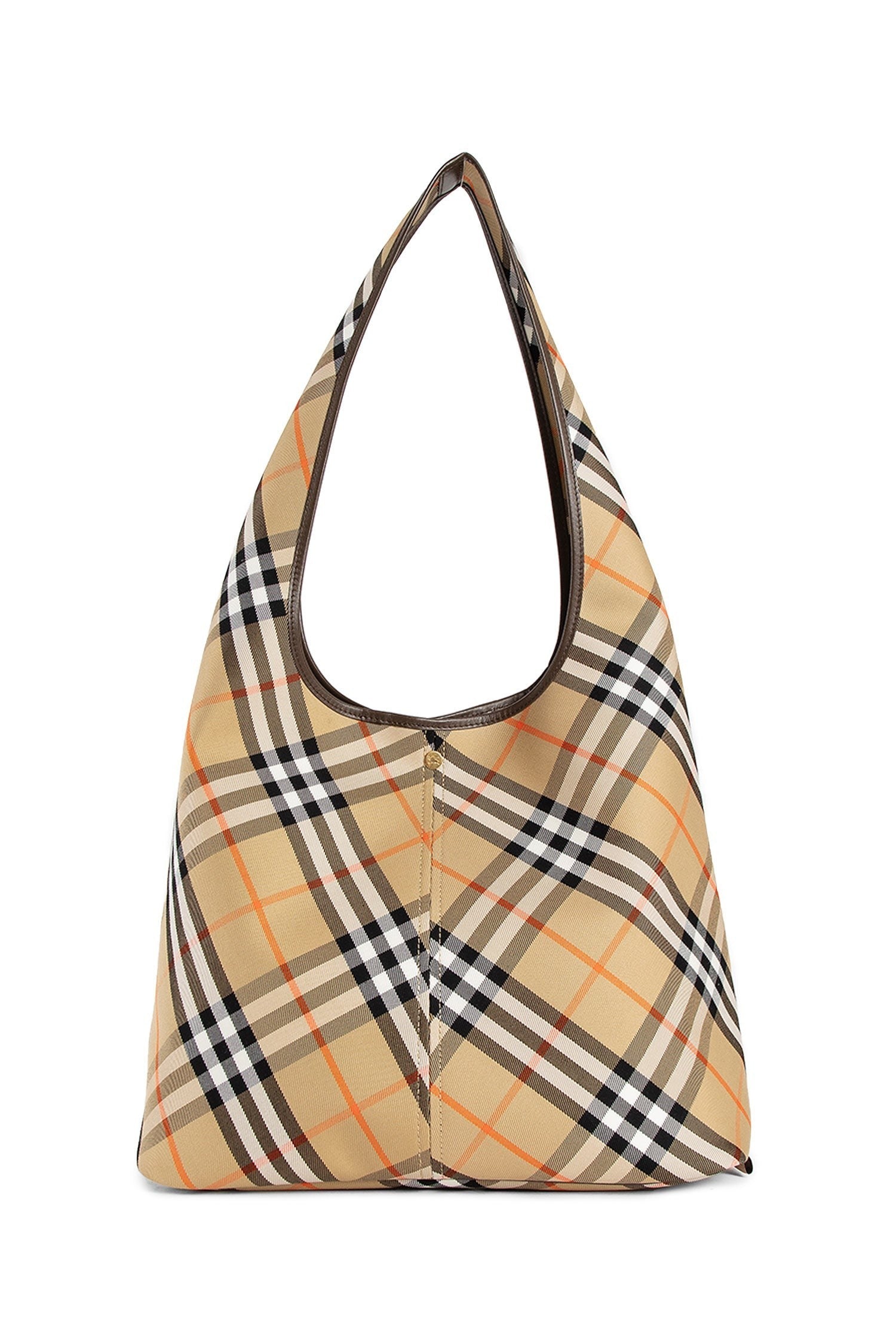 Canvas Check Hobo Bag