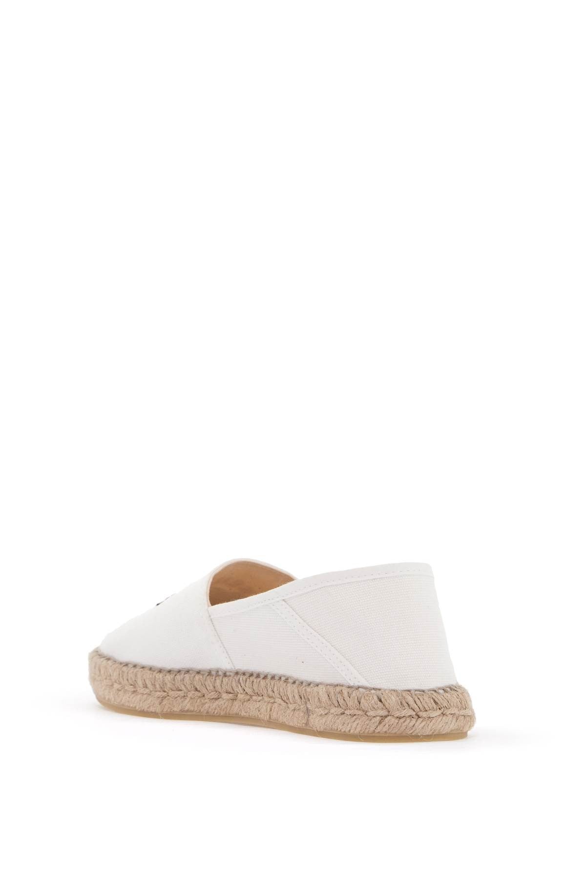 canvas espadrilles with logo embroidery