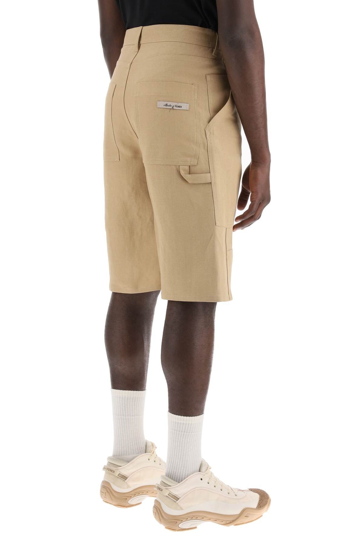 "canvas workwear bermuda shorts