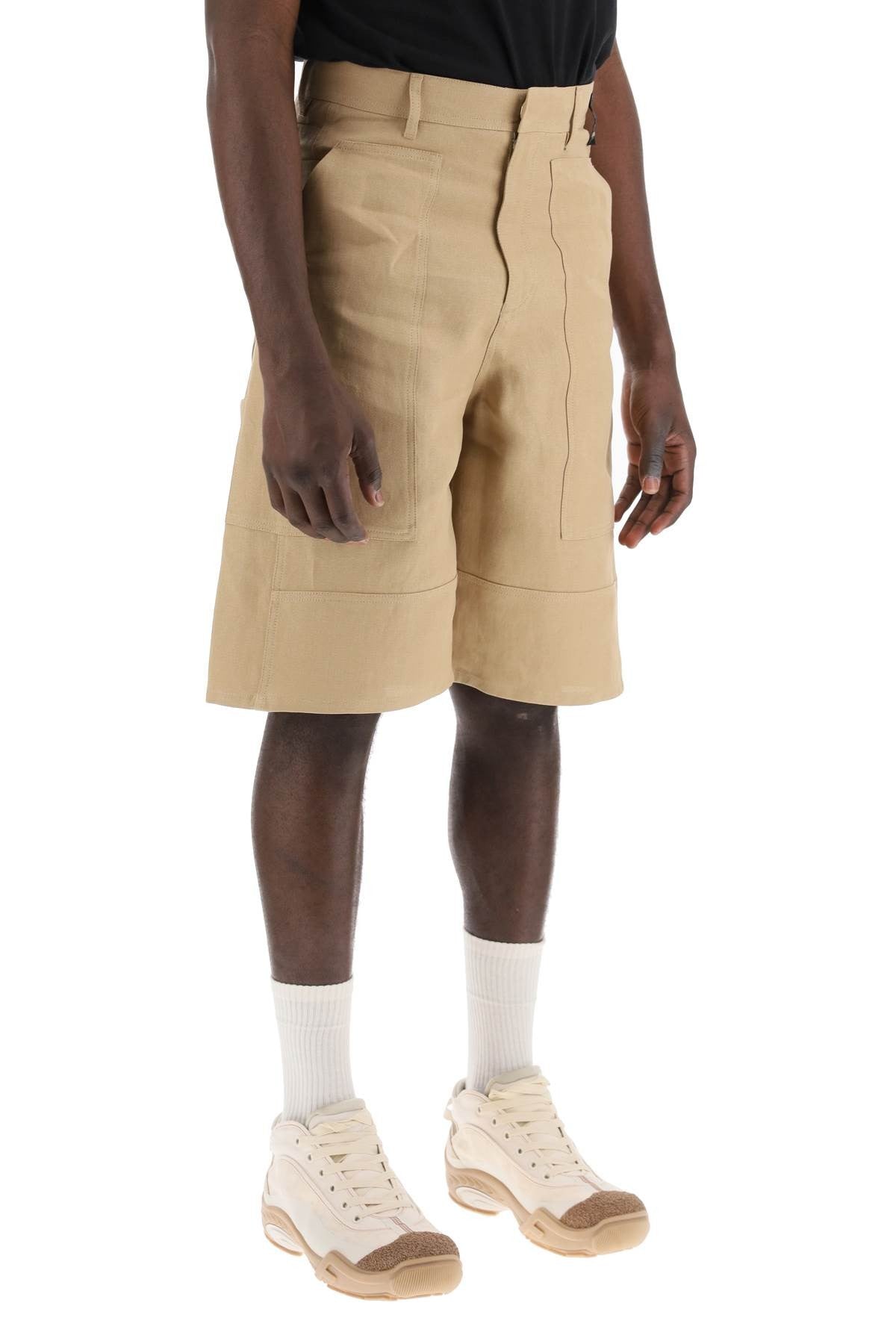 "canvas workwear bermuda shorts