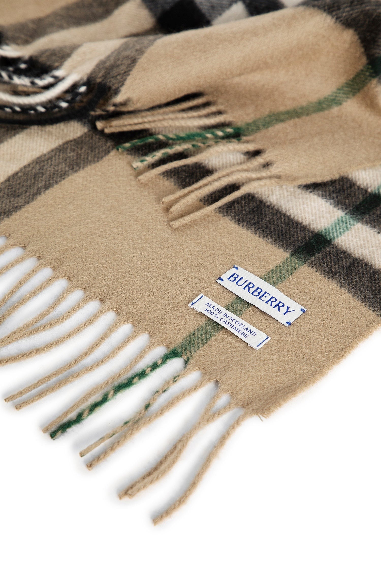 Check Cashmere Scarf