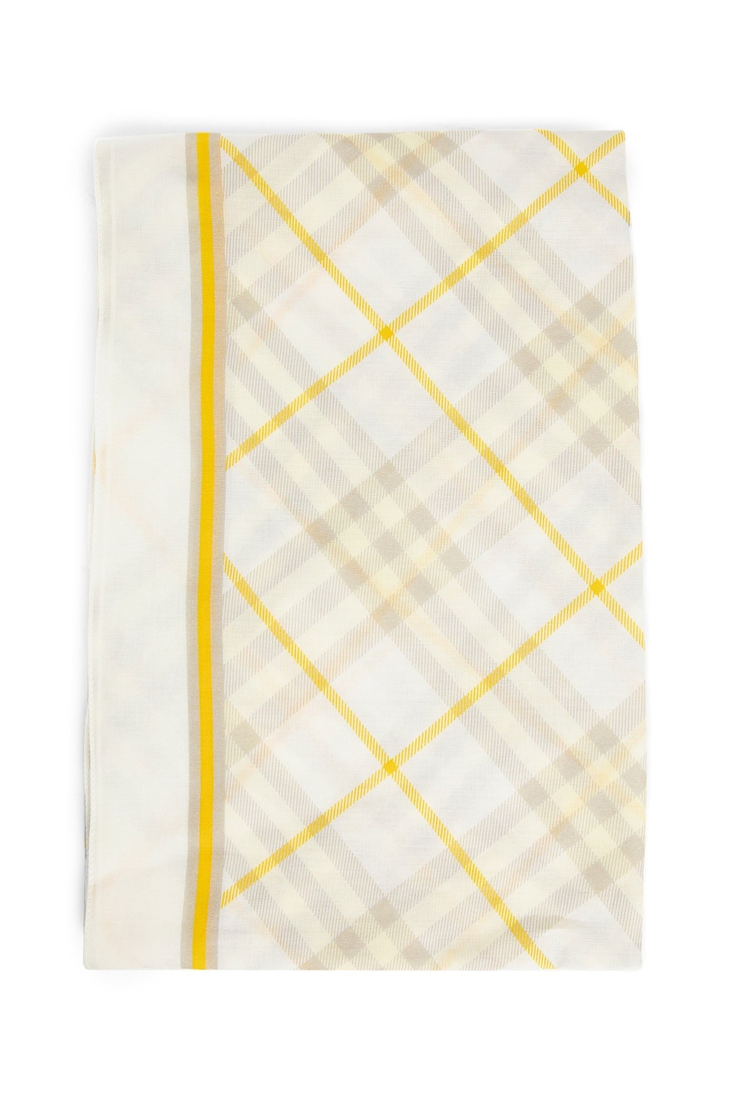 Check Cotton Scarf