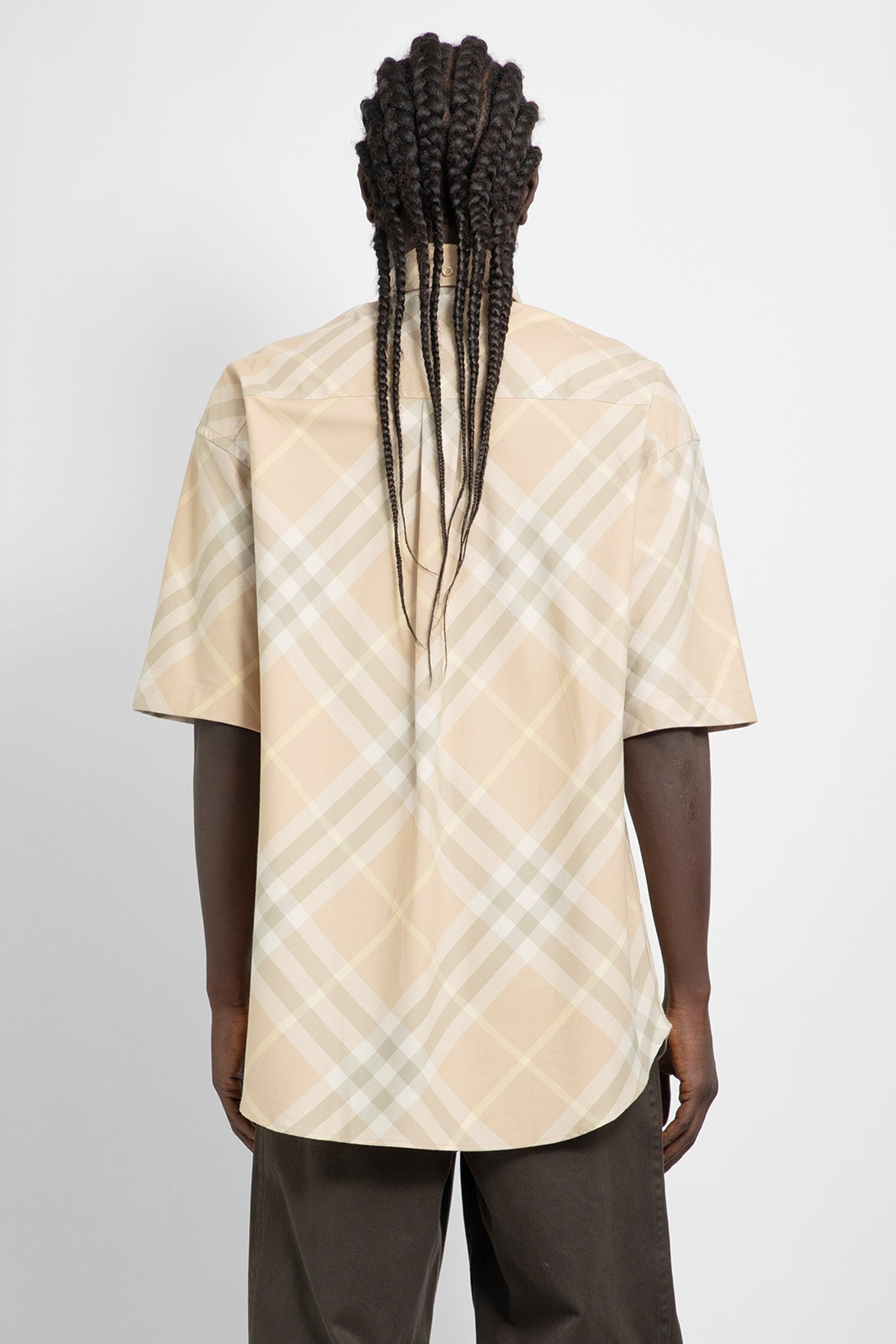 Check Cotton Short Sleeves Shirt