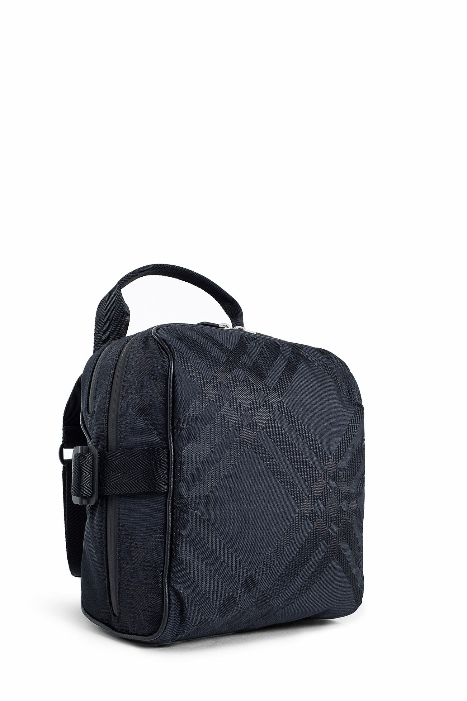 Check Jacquard Crossbody Bag