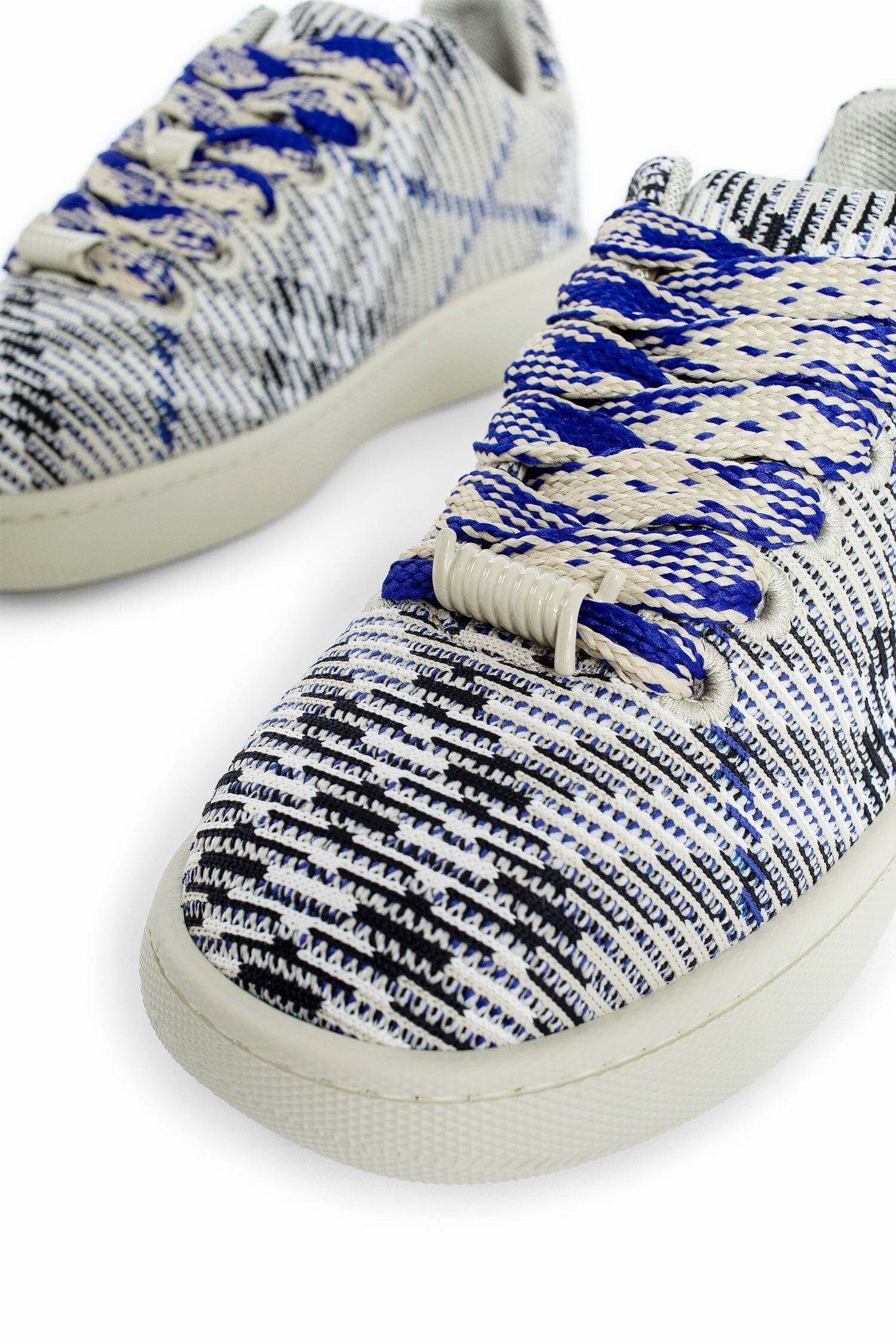 Check Knit Box Sneakers