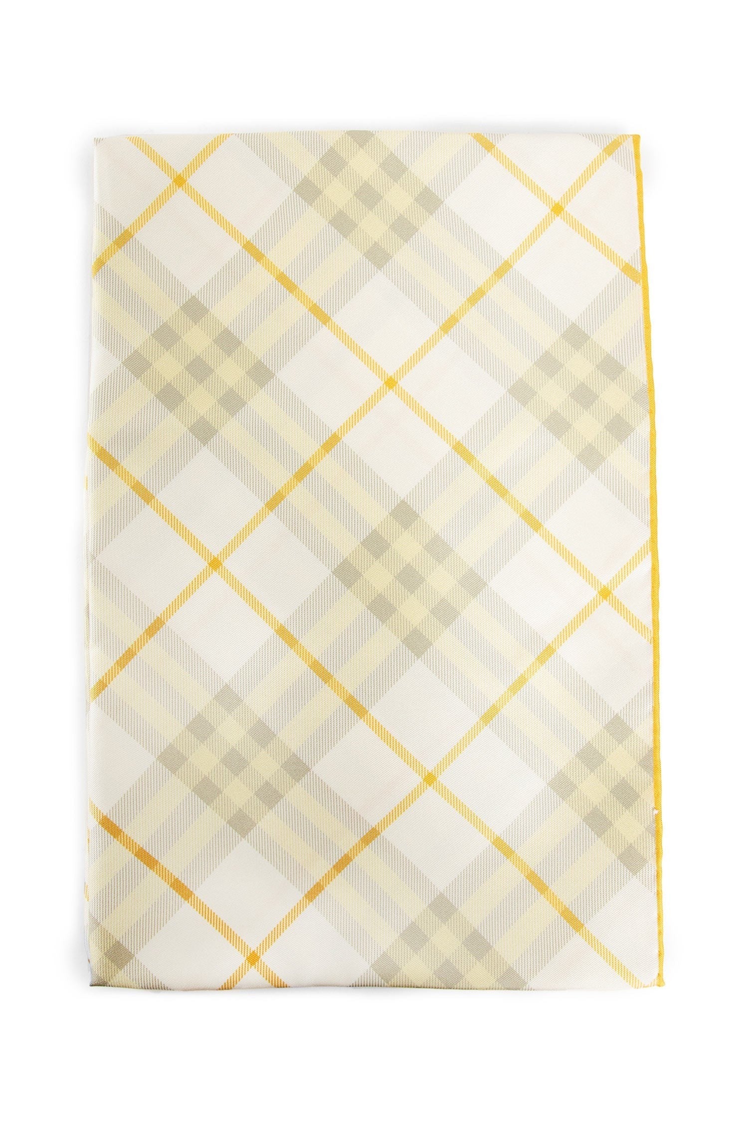 Check Silk Scarf