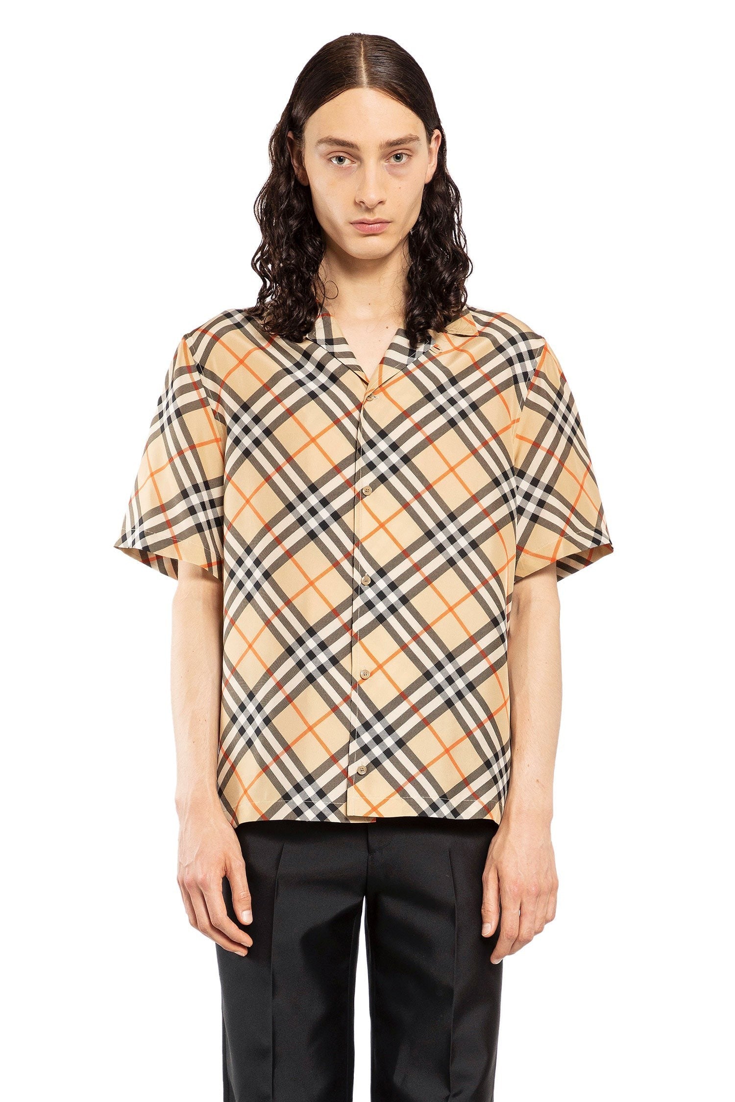 Check Silk Shirt