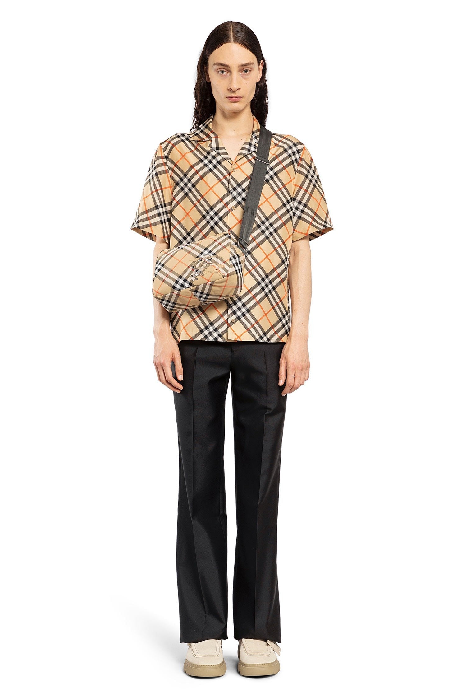 Check Silk Shirt