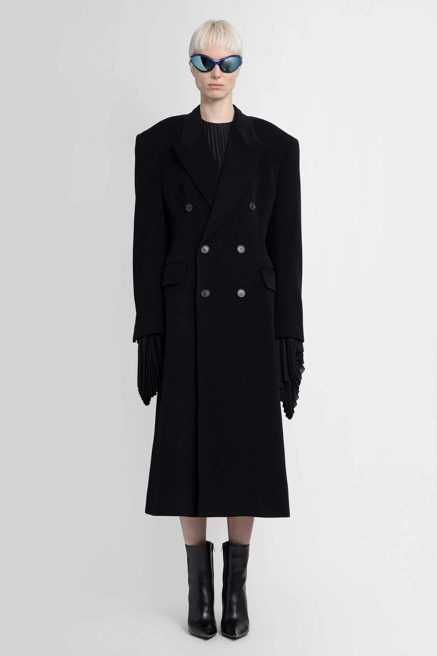 Cinched Cashmere Coat