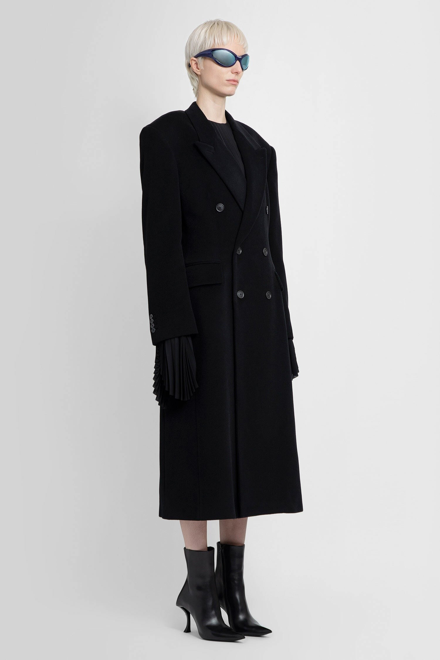 Cinched Cashmere Coat