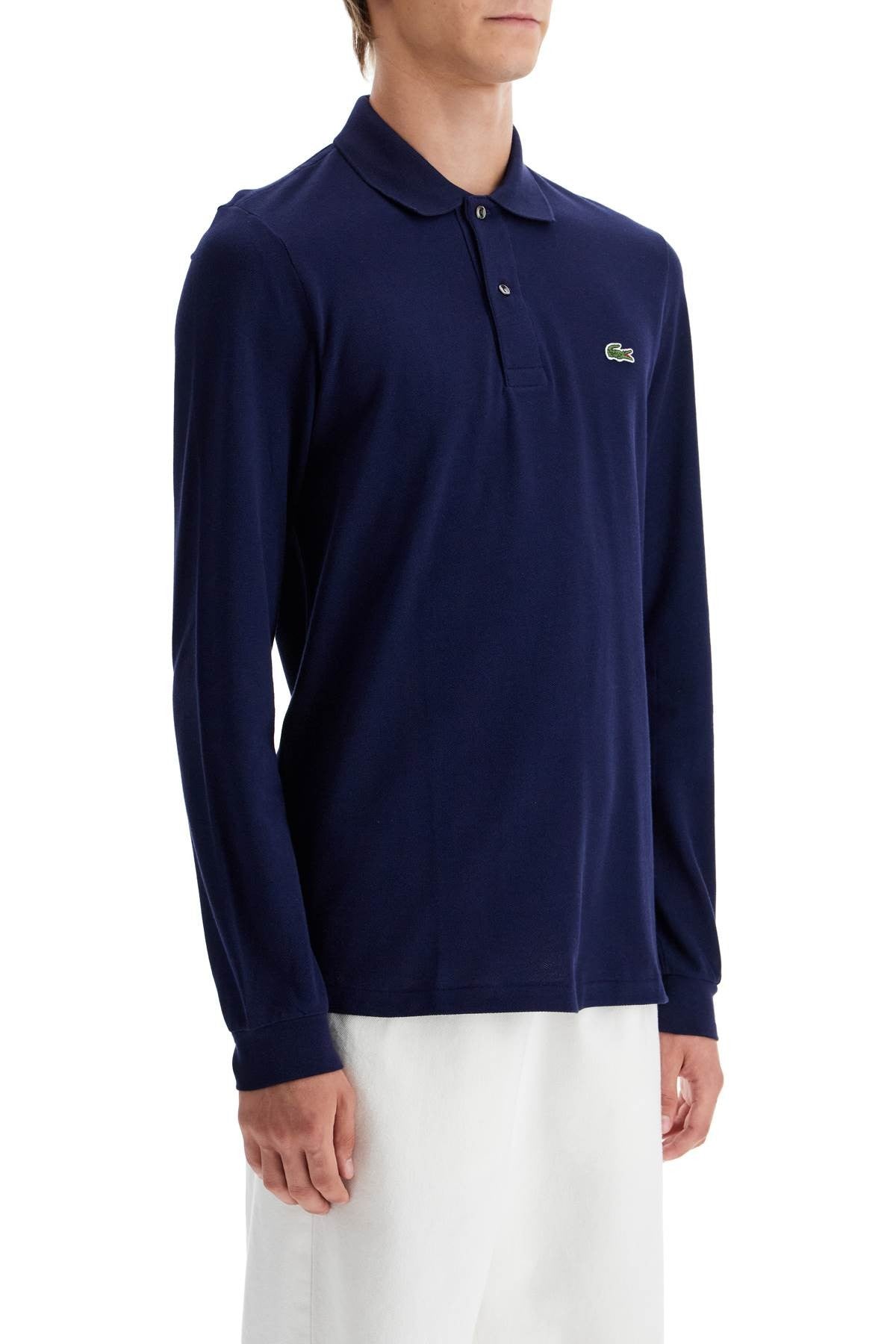 "classic fit long sleeve polo shirt