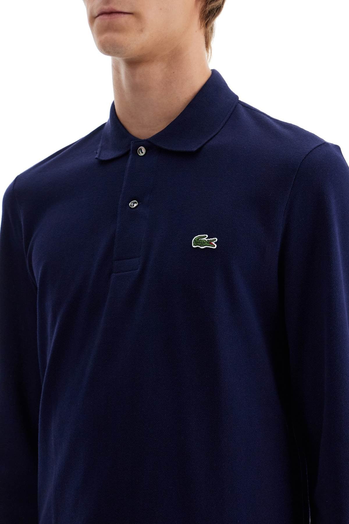 "classic fit long sleeve polo shirt