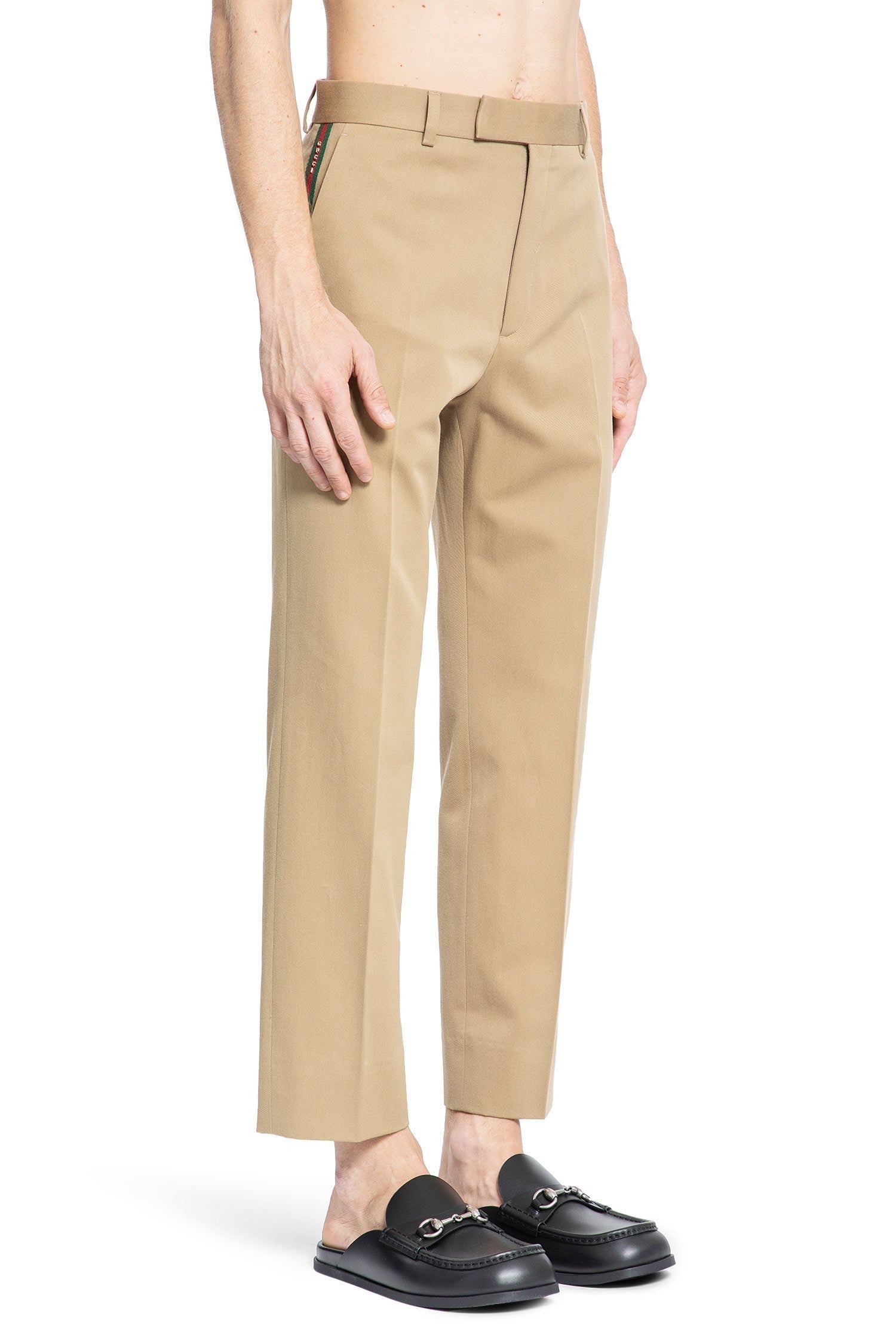 Cotton Garbardine Web Trousers