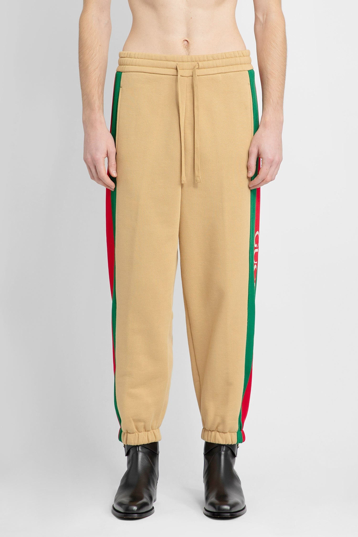 cotton jersey web sweat pants