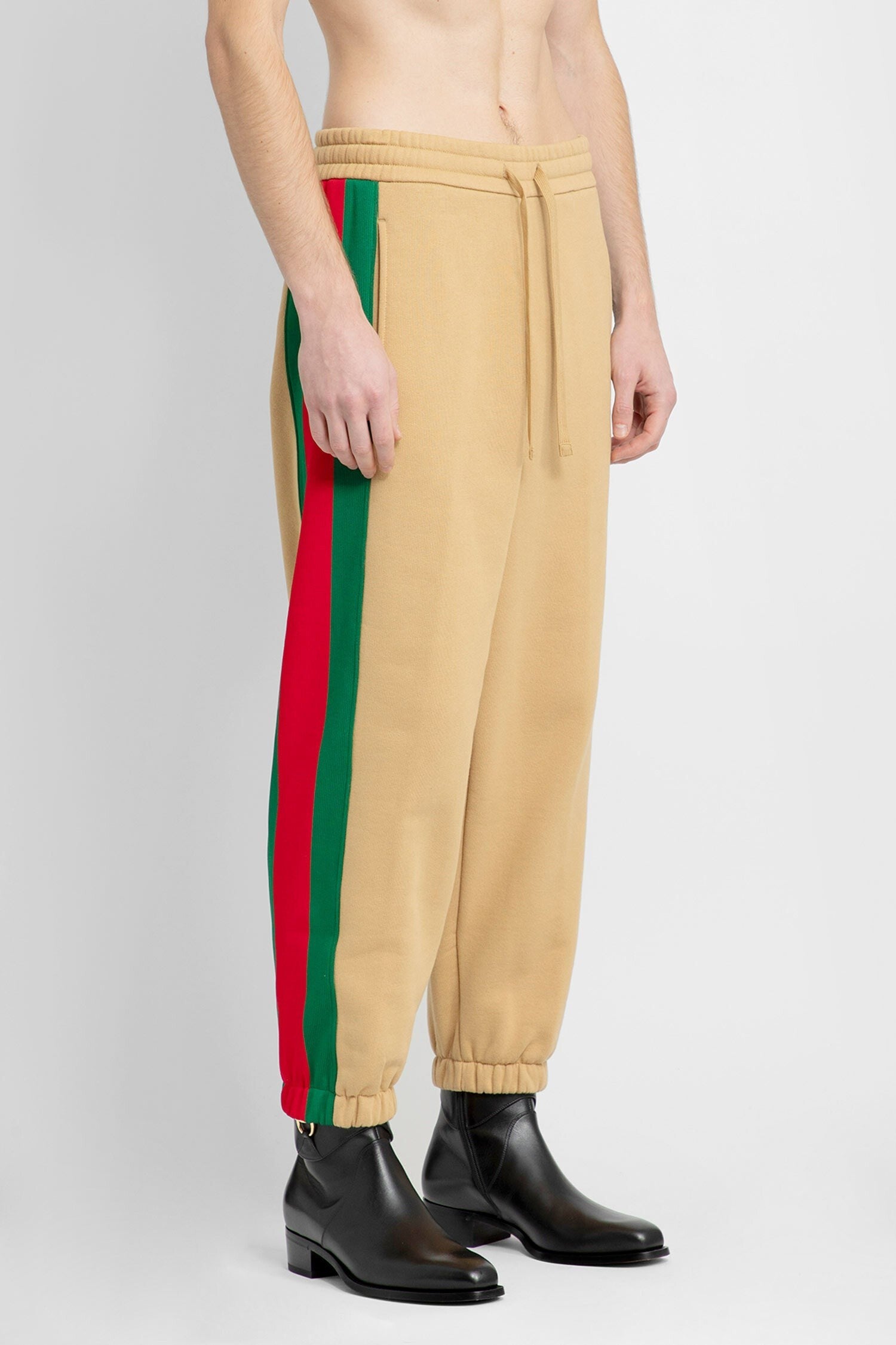 cotton jersey web sweat pants