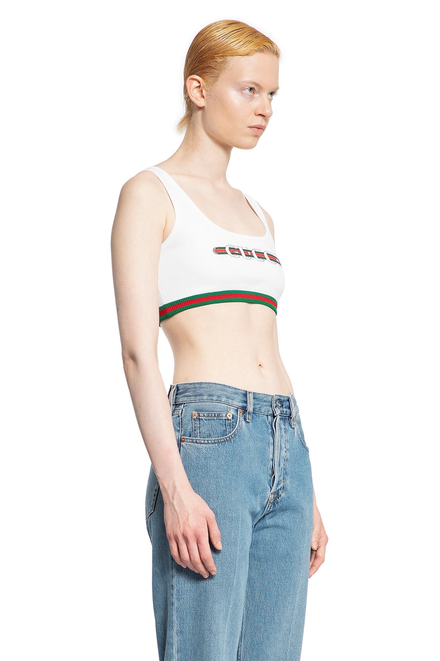 Cotton Rib Web Crop Top