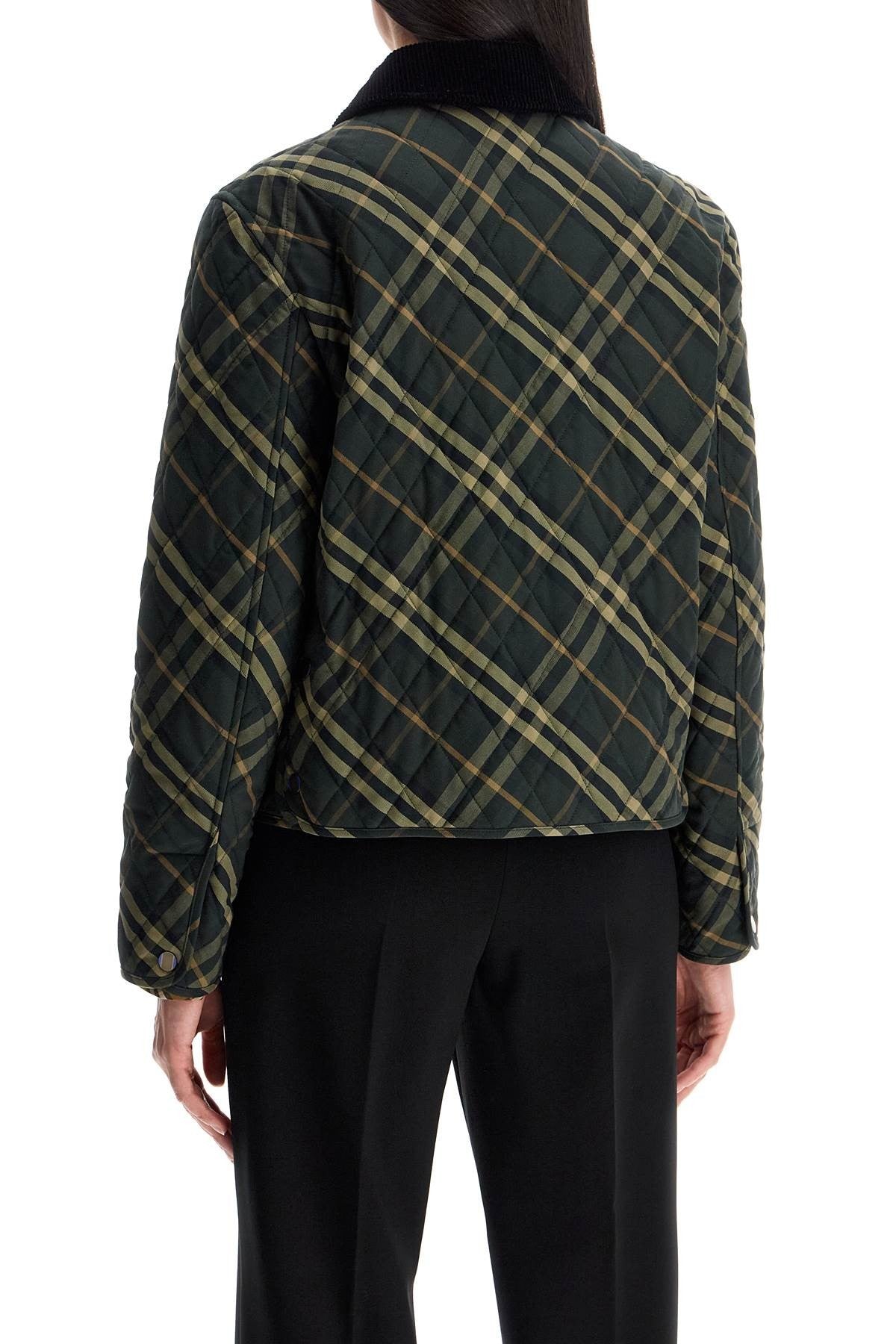 Country Check Quilted Cropped Jacket