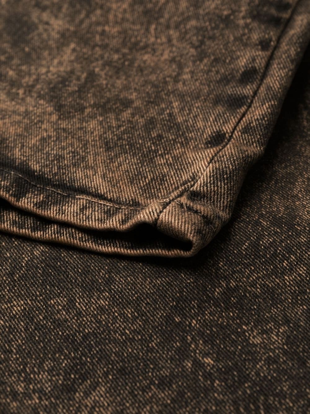 Dark Brown Loose Denim Pants