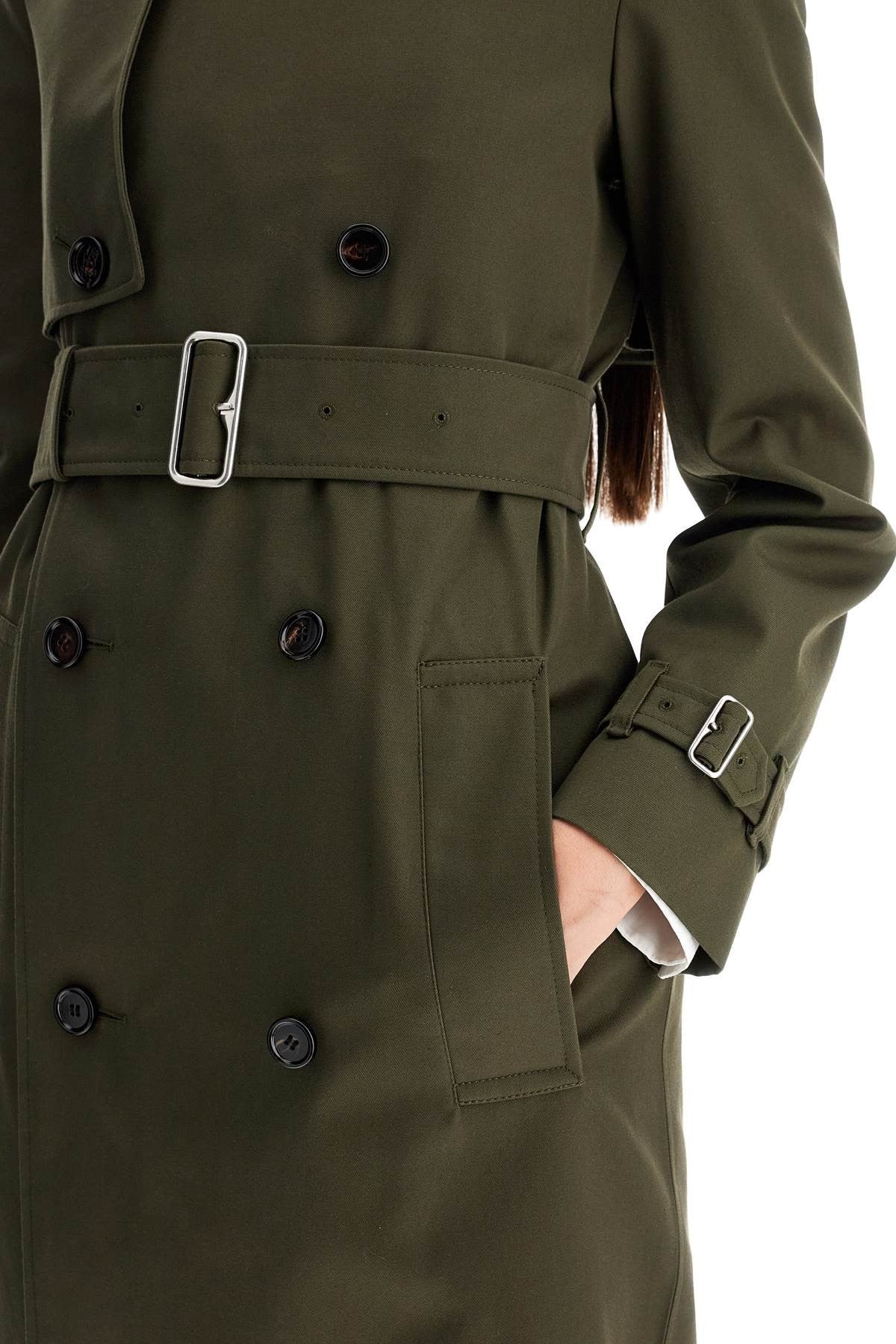 Double-Breasted Trench Coat With