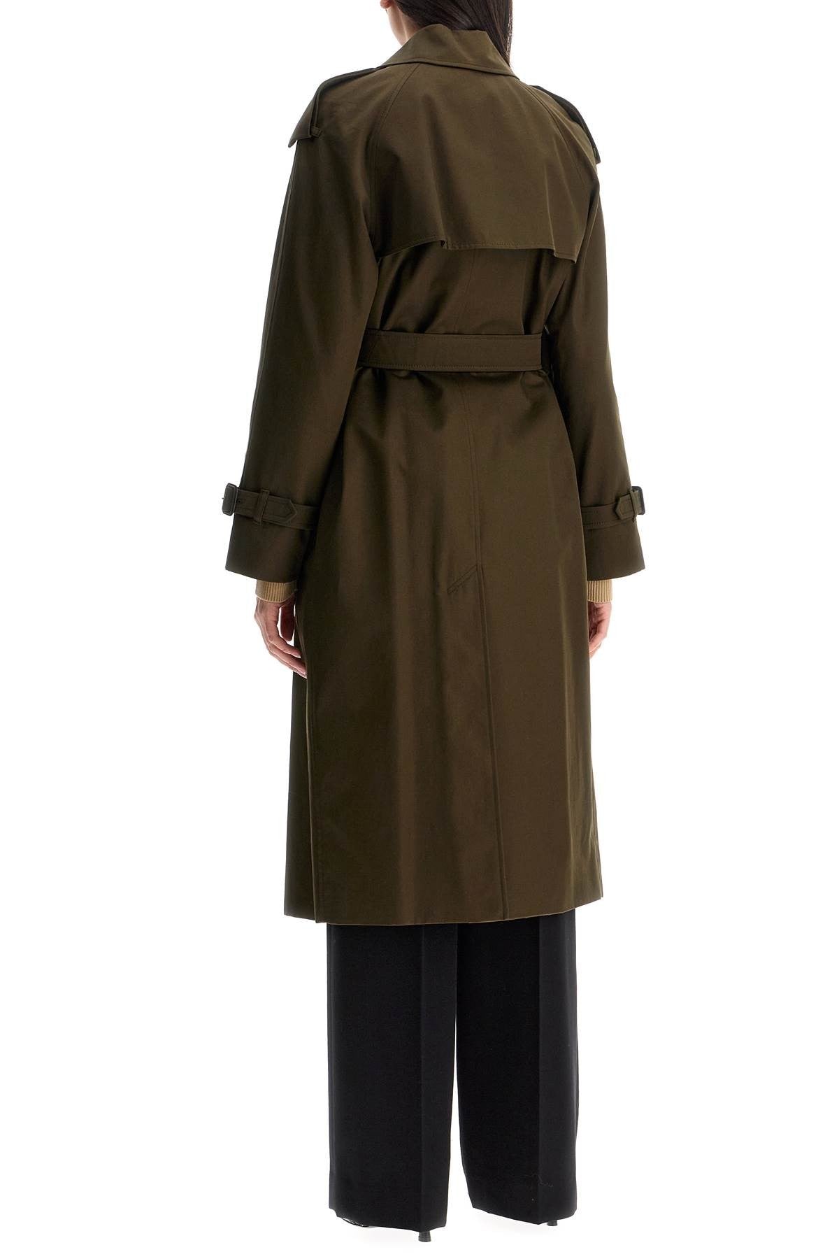 Double-Breasted Trench Coat With