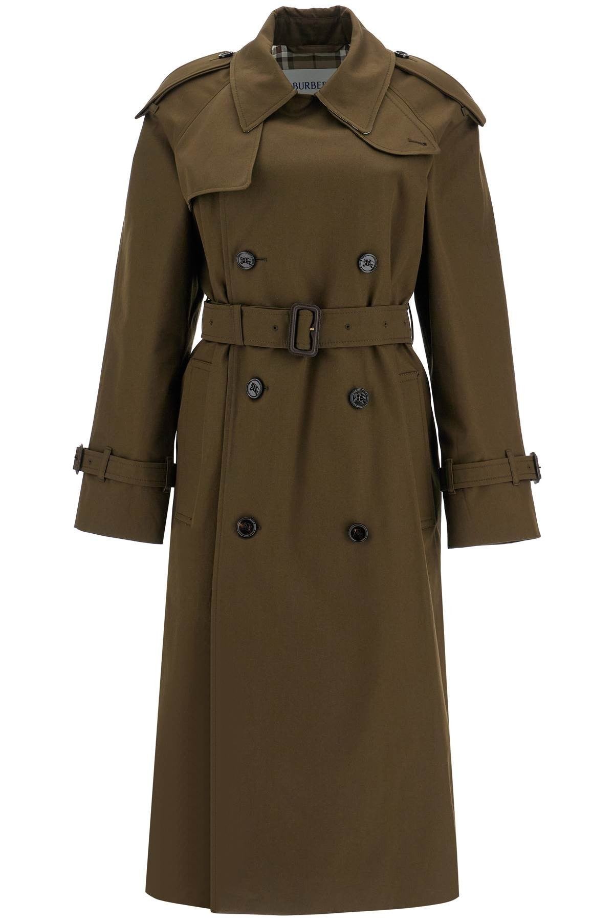 Double-Breasted Trench Coat With