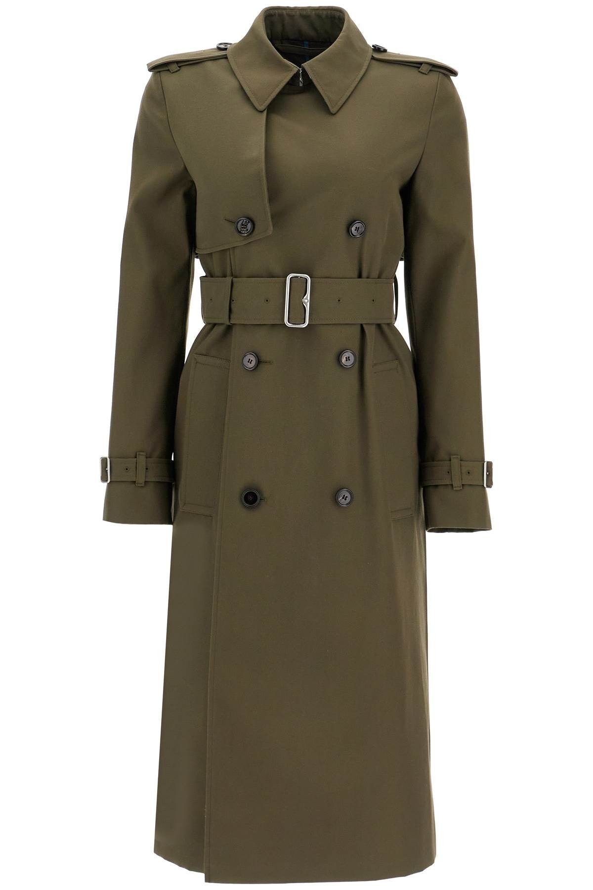 Double-Breasted Trench Coat With