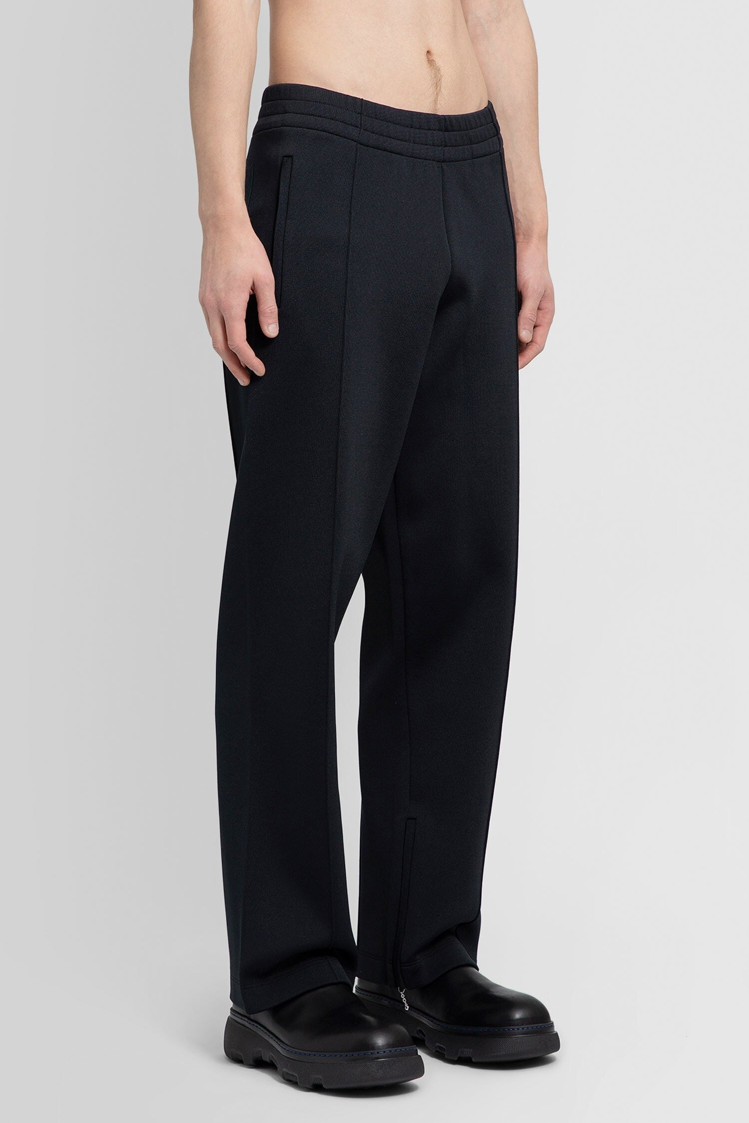 Double-Faced Viscose Blend Track Pants